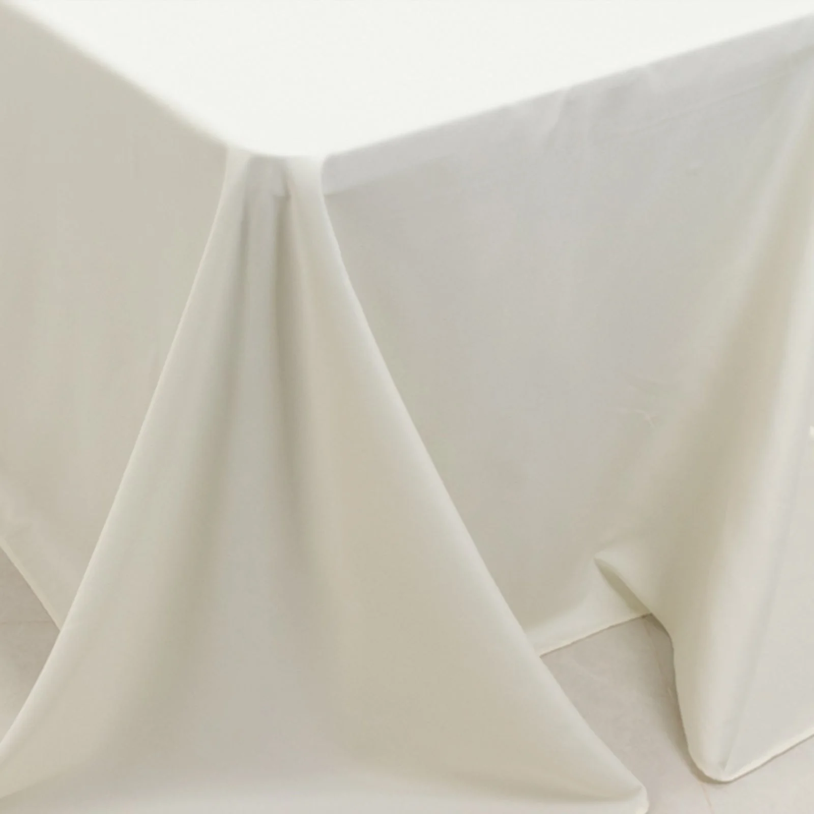 Fire Retardant Premium Polyester Rectangular Tablecloth 90"x156" Ivory - Safe, Durable & Seamless Table Cover - Image 10