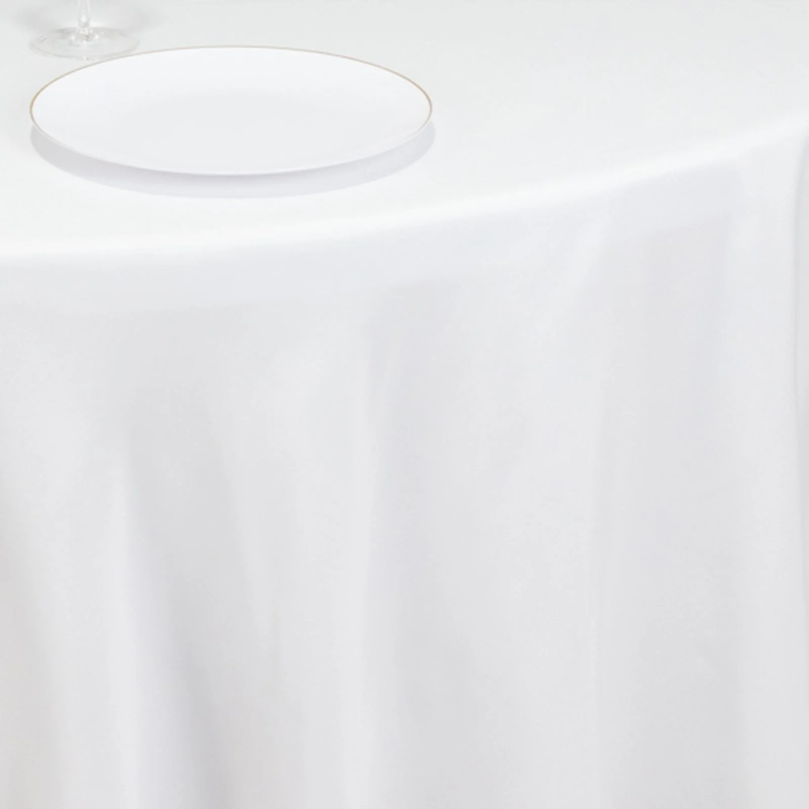 Fire Retardant Premium Polyester Round Tablecloth 120" White - Wrinkle-Resistant and Safety Certified Seamless Table Cover for Events & Gatherings - Image 8