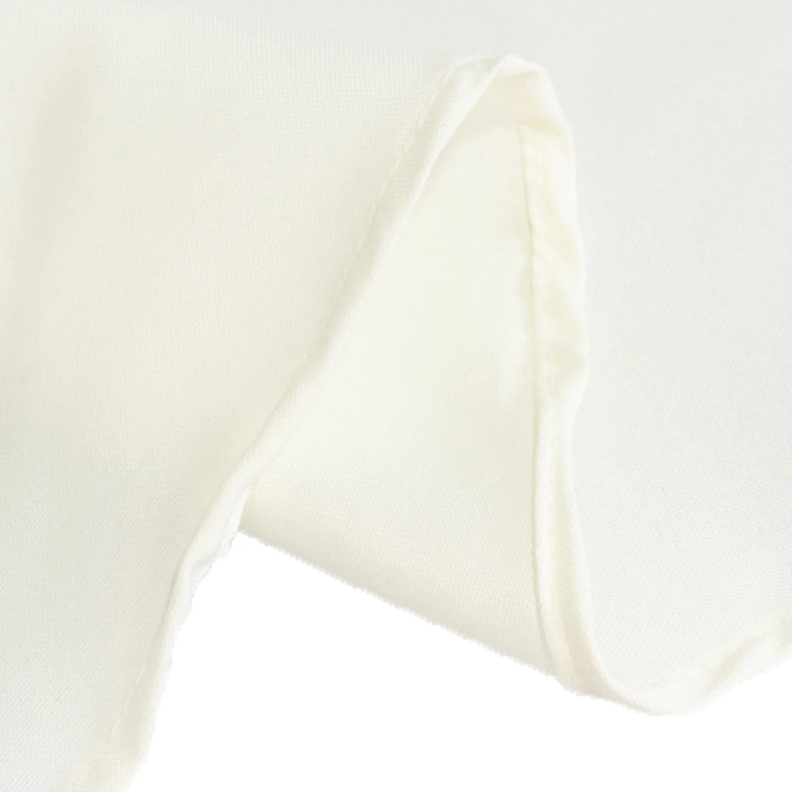 Fire Retardant Premium Polyester Round Tablecloth 90" Ivory - Safe & Durable Table Cover - Image 4