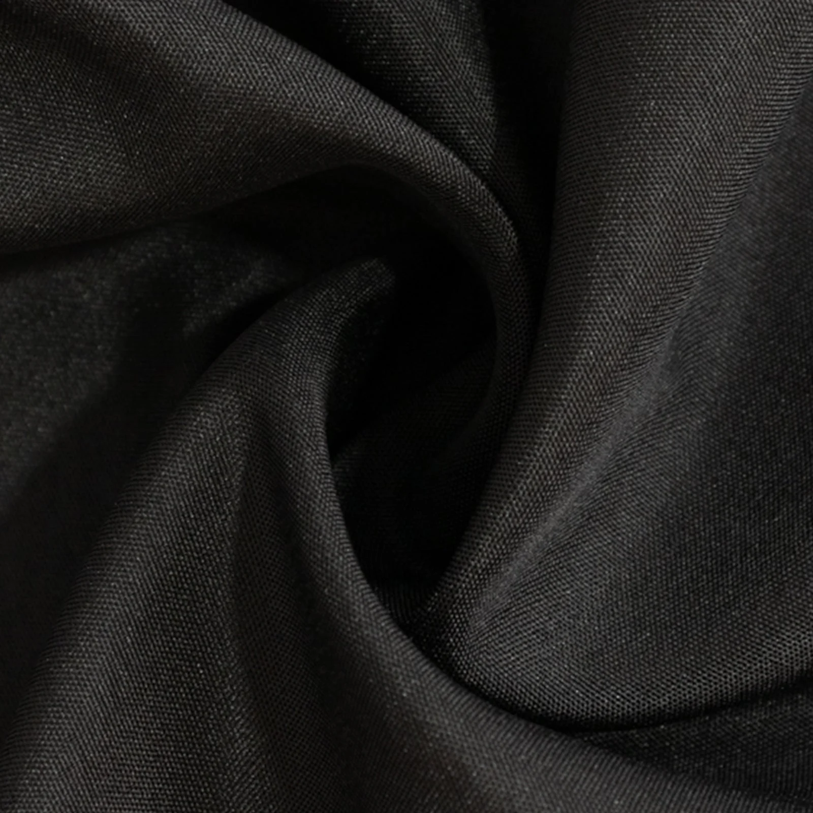 Fitted Polyester Rectangle Tablecloth 48"x24"x42" Black - Ideal for Tall Special Size Tables - Image 8
