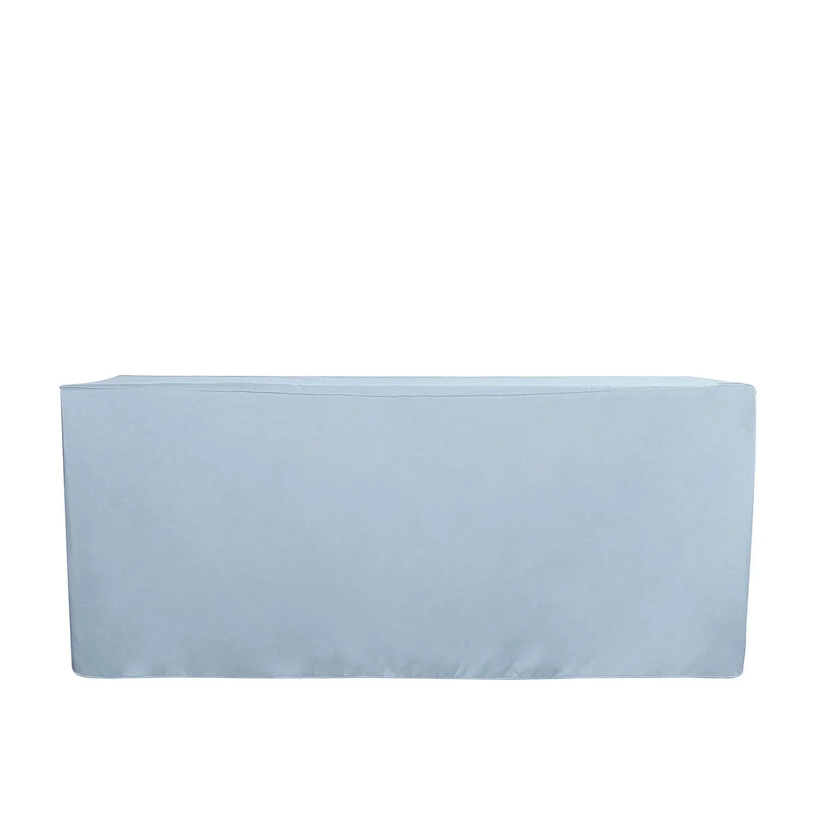 Fitted Polyester Rectangle Tablecloth 72"x30" Dusty Blue - Perfect for Standard Tables - Image 6