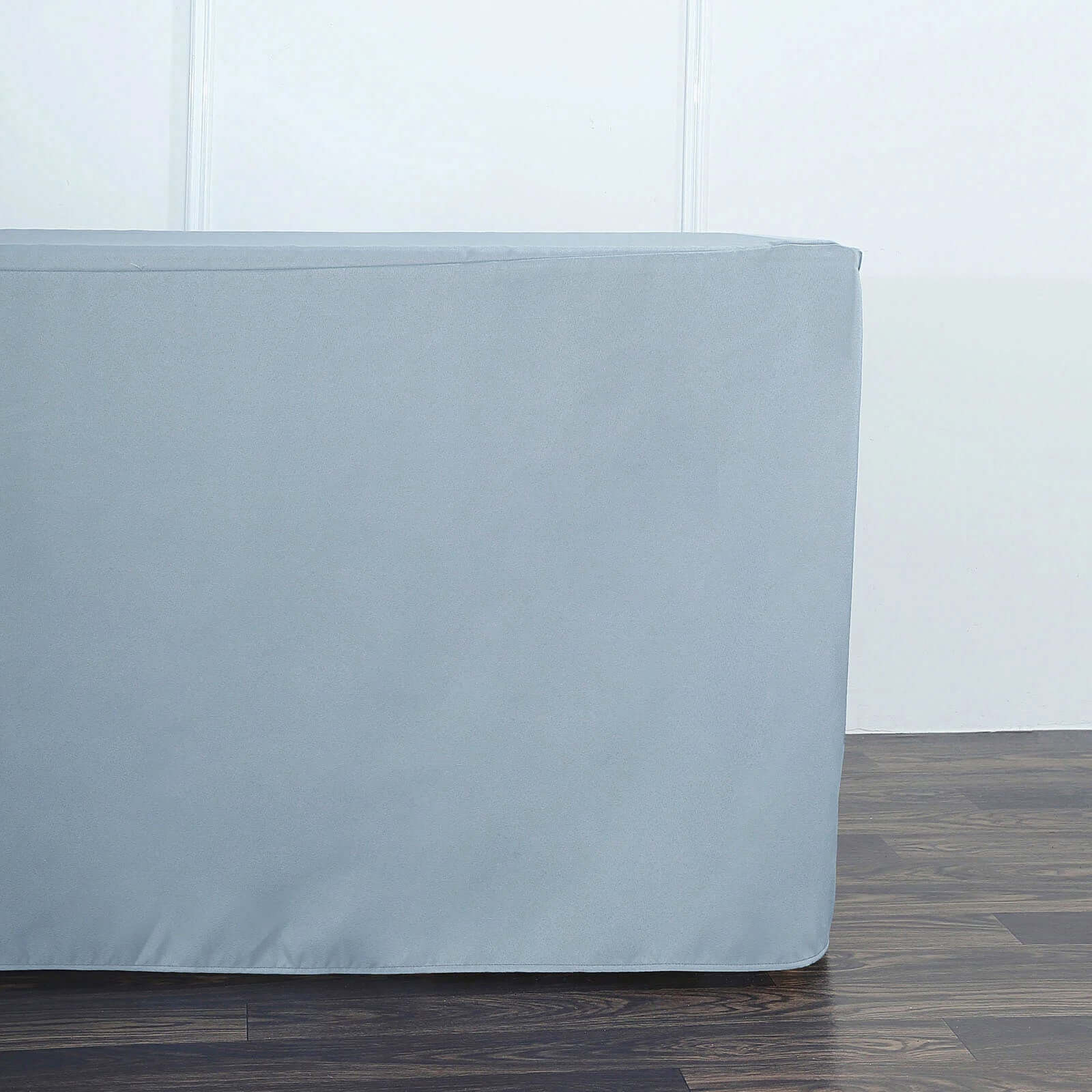 Fitted Polyester Rectangle Tablecloth 72"x30" Dusty Blue - Perfect for Standard Tables - Image 7