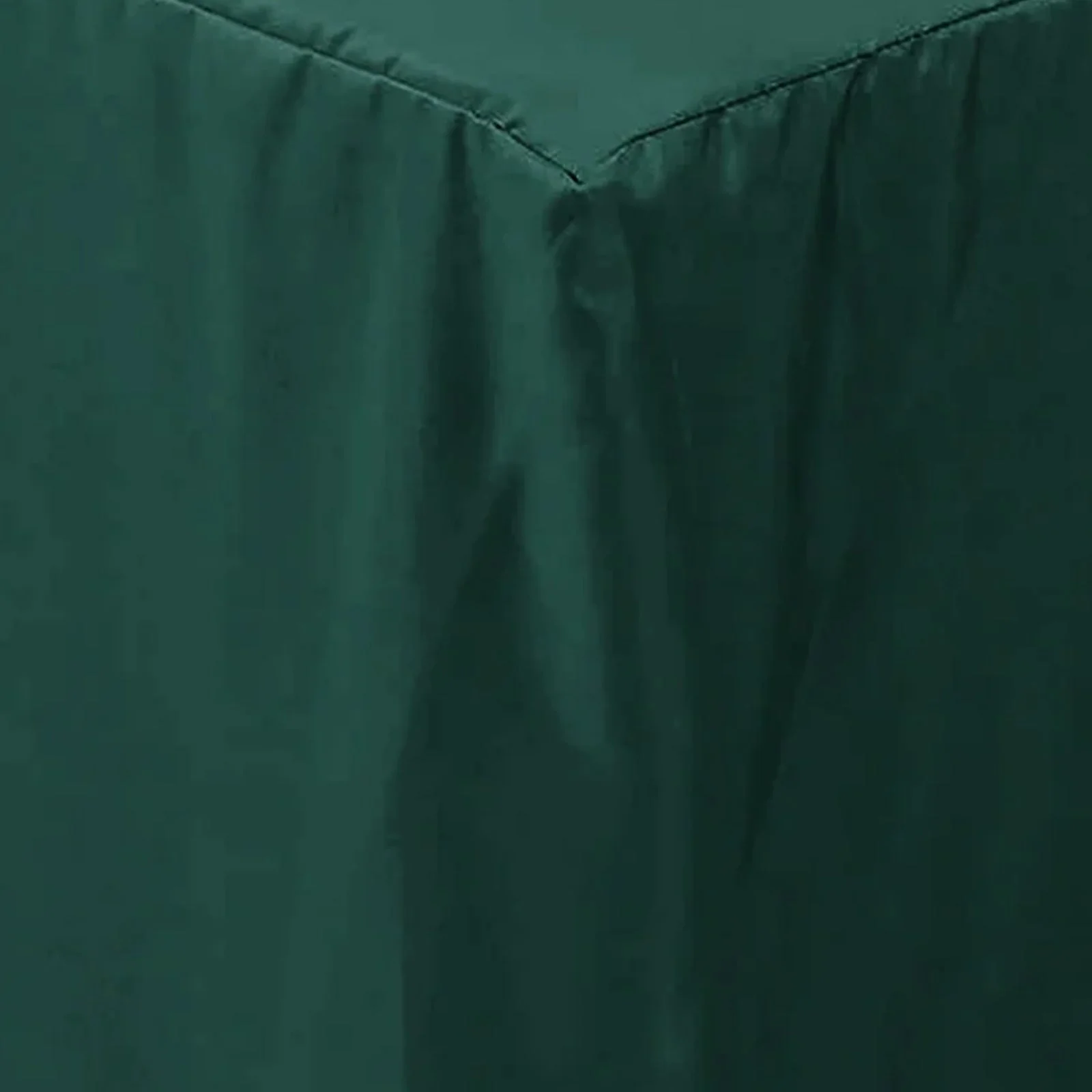 Fitted Polyester Rectangle Tablecloth 72"x30" Hunter Emerald Green - Perfect for Standard Tables - Image 7