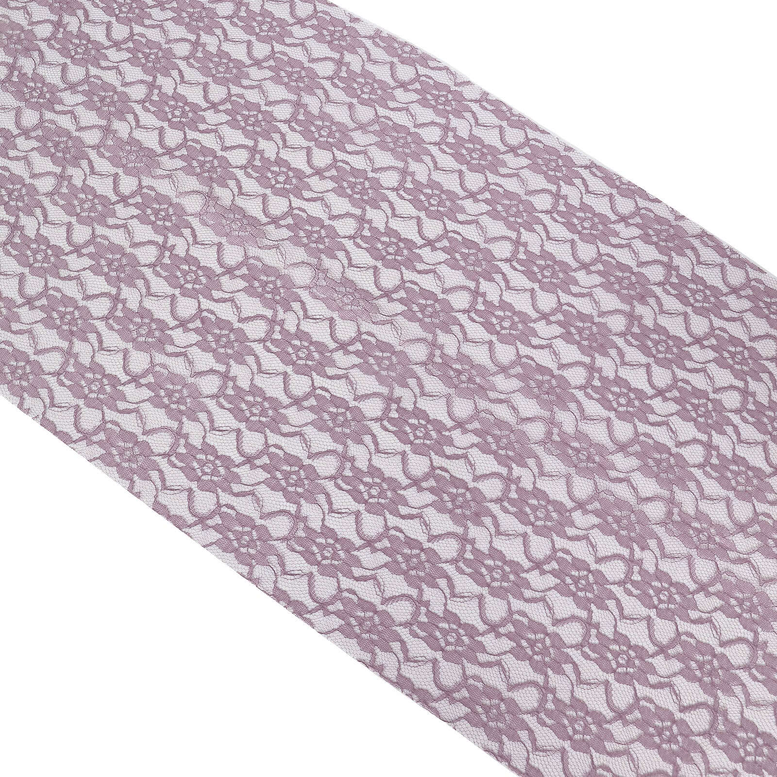 Floral Lace Table Runner 12"x108" Violet Amethyst - Delicate and Ornate Table Decor - Image 10