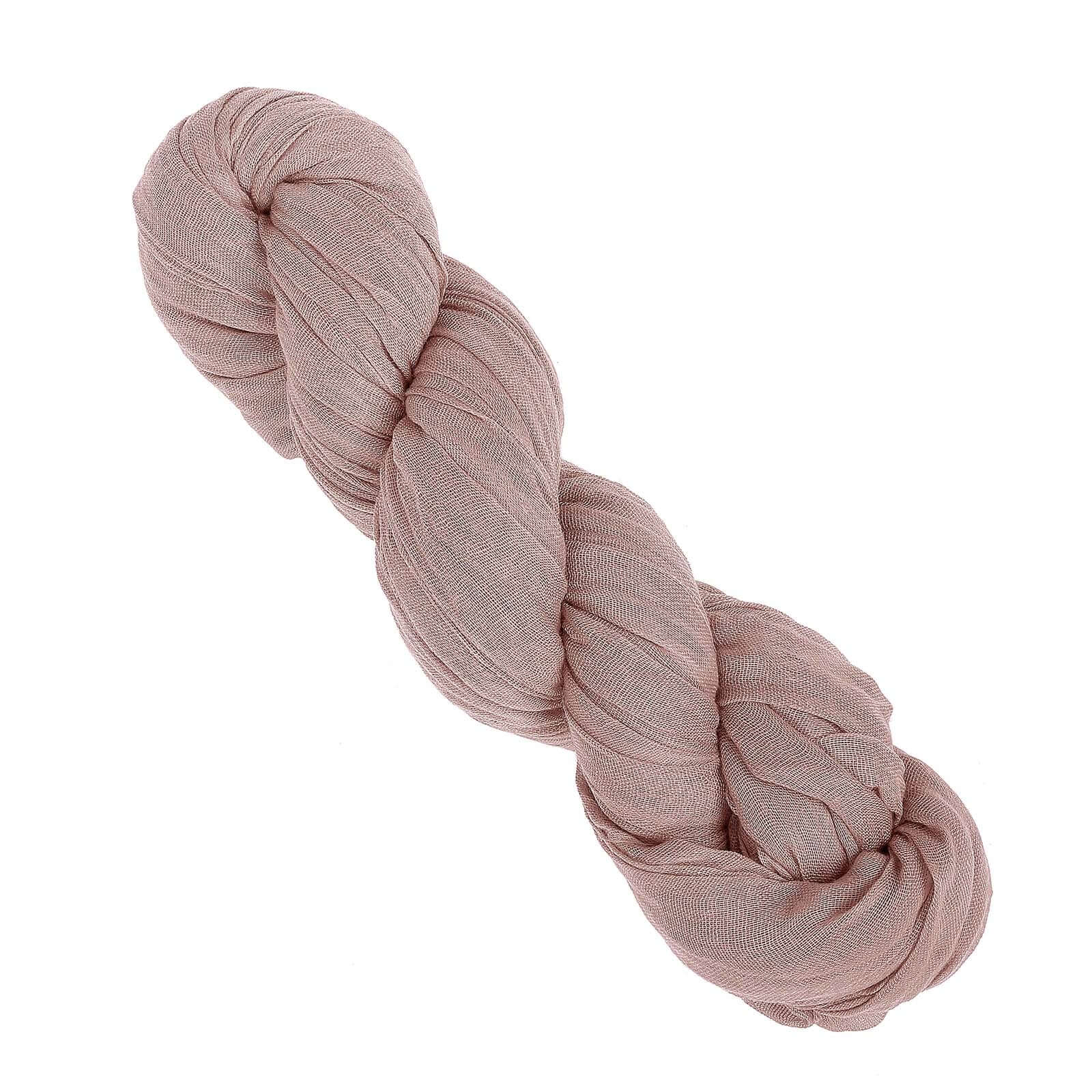 Gauze Cheesecloth Table Runner 10ft Dusty Rose - Rustic Boho Table Linen - Image 3