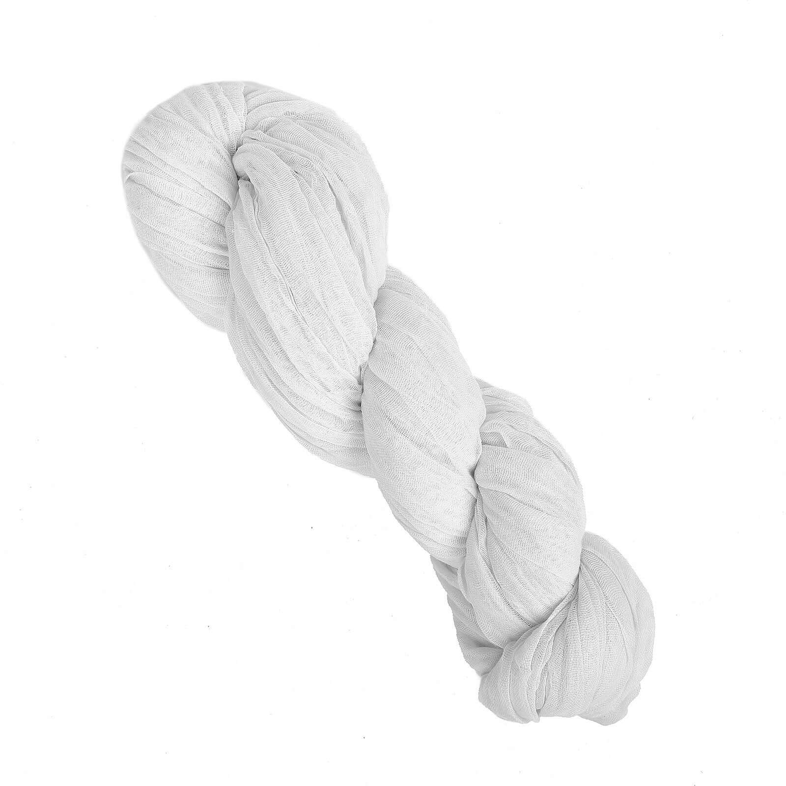 Gauze Cheesecloth Table Runner 10ft White - Soft & Rustic Boho Table Linen for Banquets and Dinners - Image 3