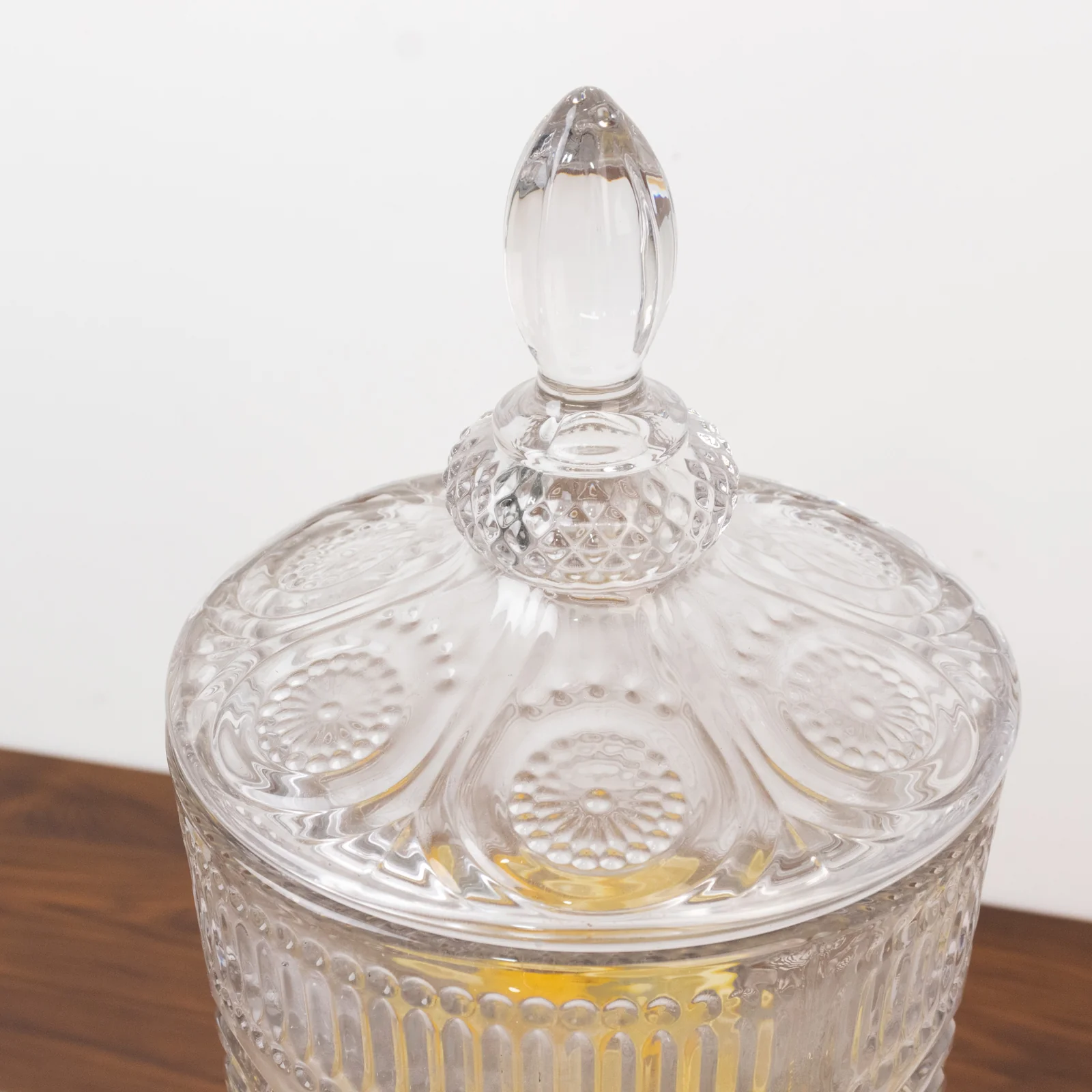 Vintage Cut Glass Beverage Dispenser with Lid & Spigot – Vertical Panel & Floral Medallion Pattern, 3L - Image 8