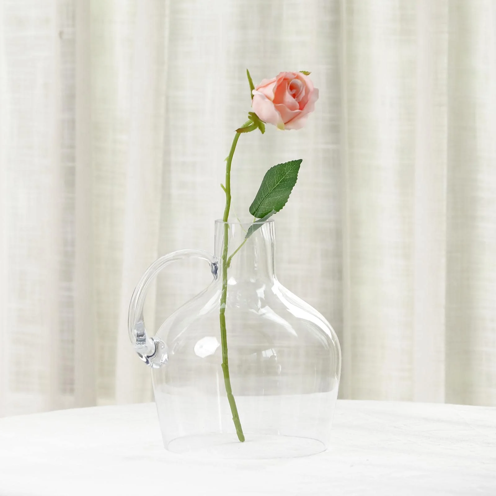 Glass Candle Holder Cloche Jar Dome 10" Clear with Wooden Base - Heavy Duty Wedding Centerpiece - Image 14