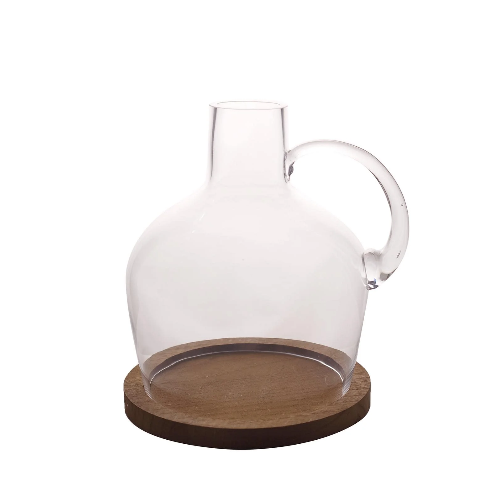 Glass Candle Holder Cloche Jar Dome 10" Clear with Wooden Base - Heavy Duty Wedding Centerpiece - Image 22