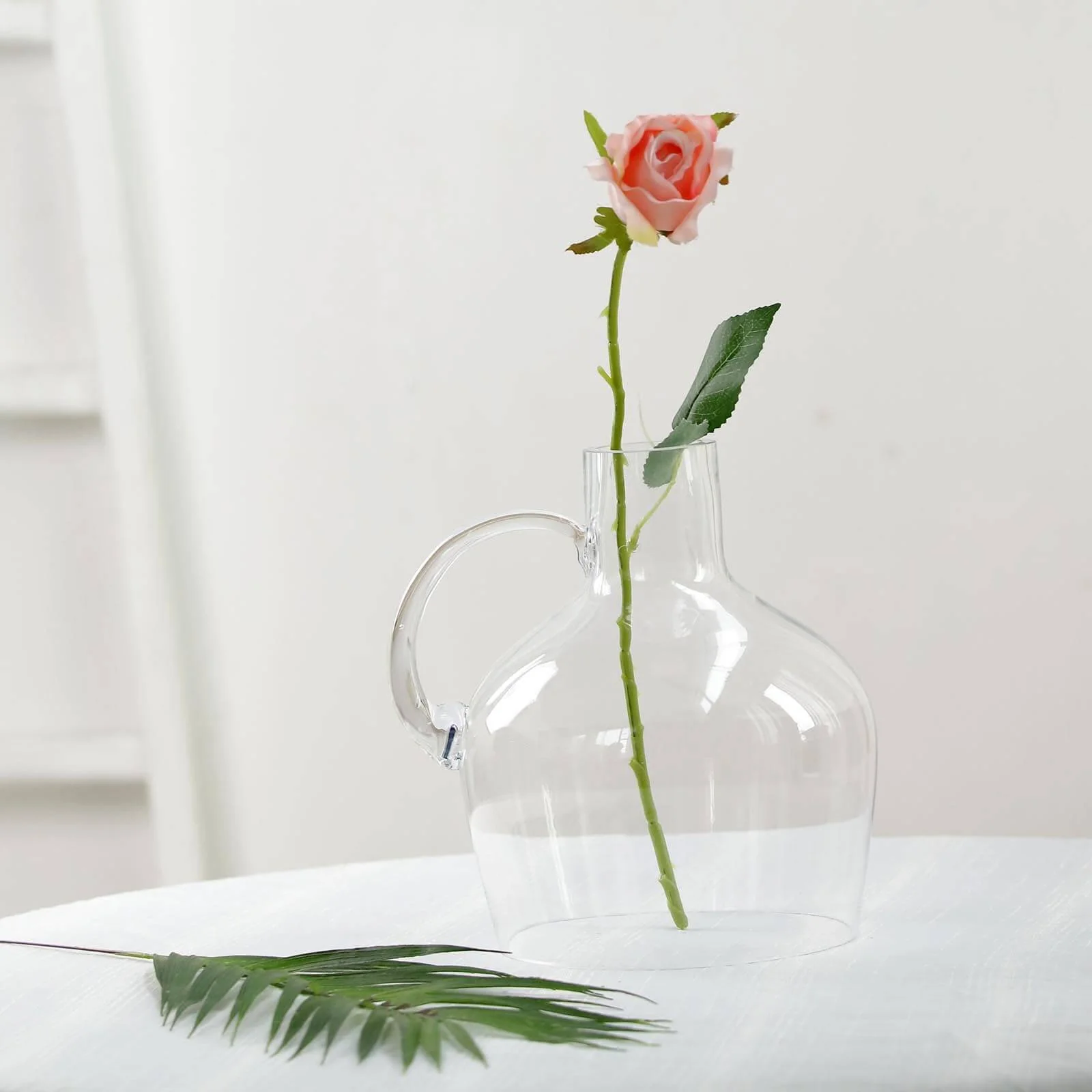 Glass Candle Holder Cloche Jar Dome 10" Clear with Wooden Base - Heavy Duty Wedding Centerpiece - Image 6