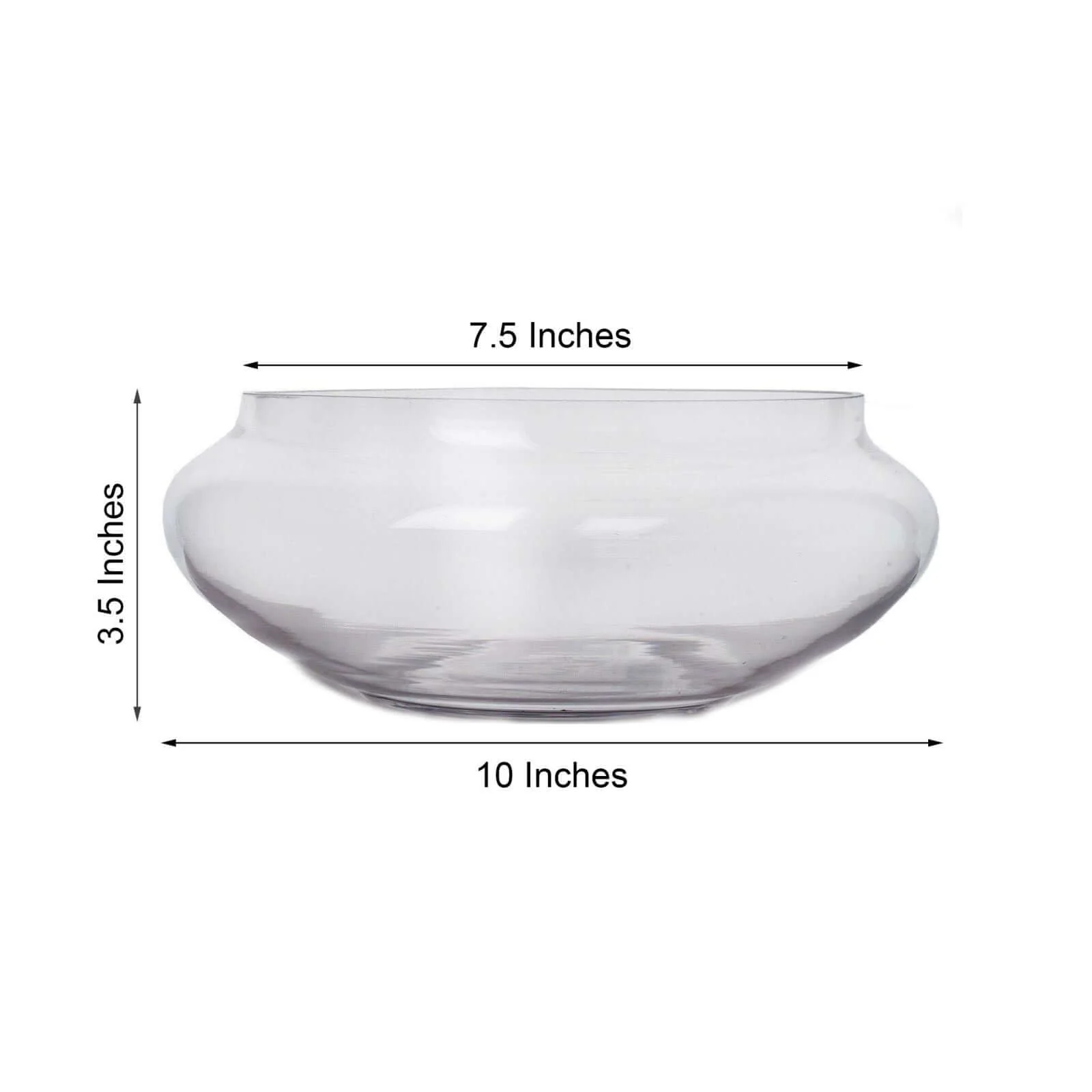 Glass Floating Candle Bowl 10" Multi-Purpose Design - Table Centerpiece for Decor - Image 3