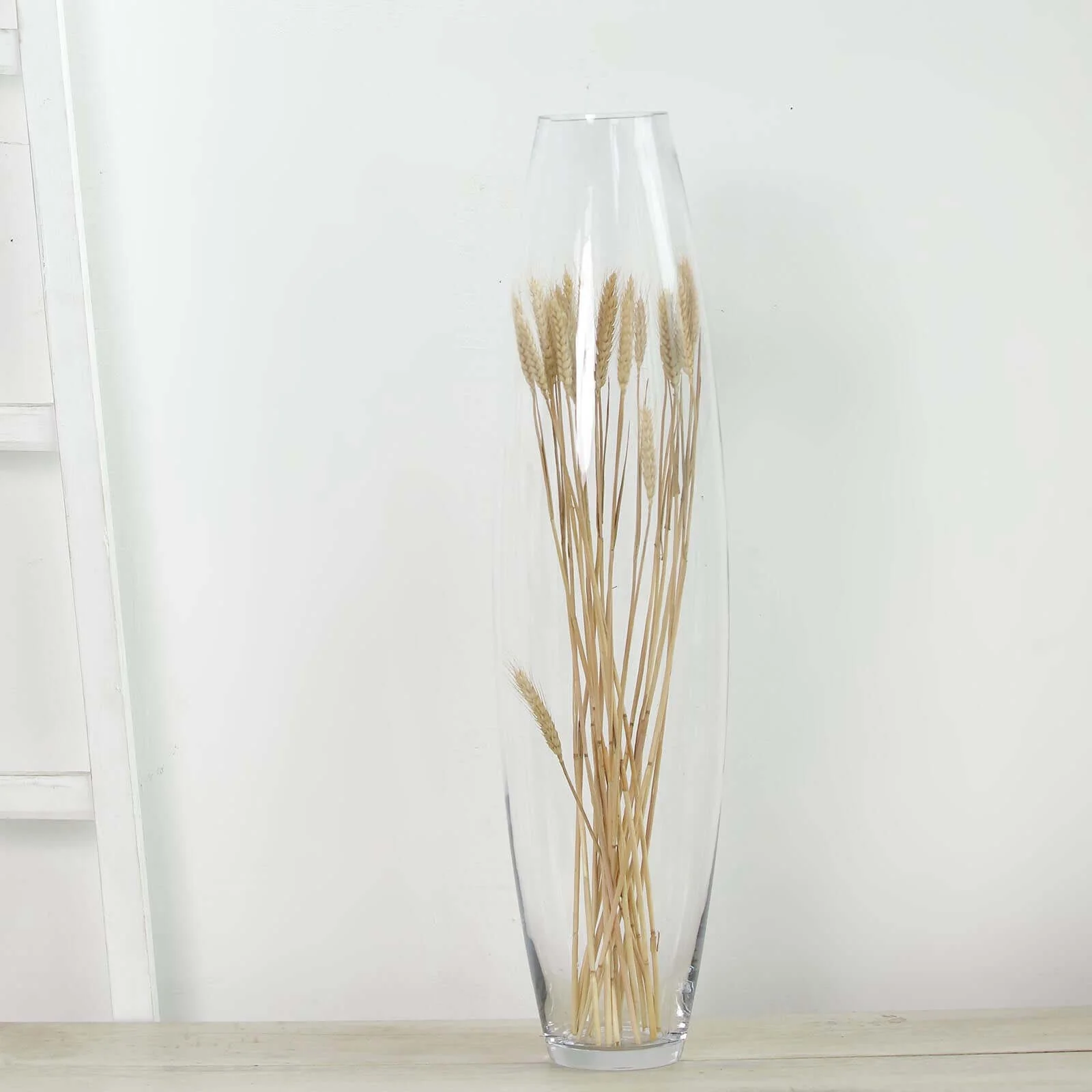 Glass Vase Heavy Duty Cylinder Design 31" Clear - Tapered Floral Centerpiece for Wedding Tables - Image 7
