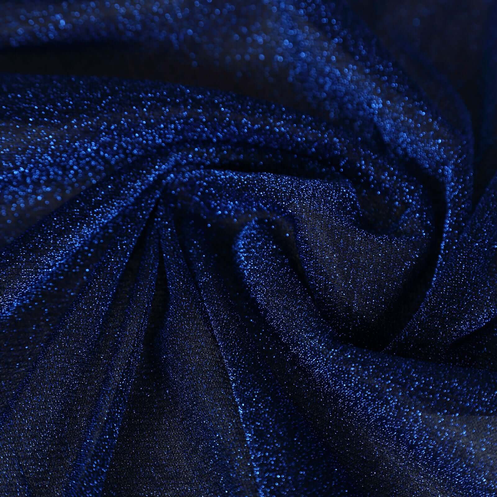 Glitter Gauze Table Runner 27"x120" Royal Blue - Sparkling Reusable Wrinkle-Free Sheer Table Linen - Image 10