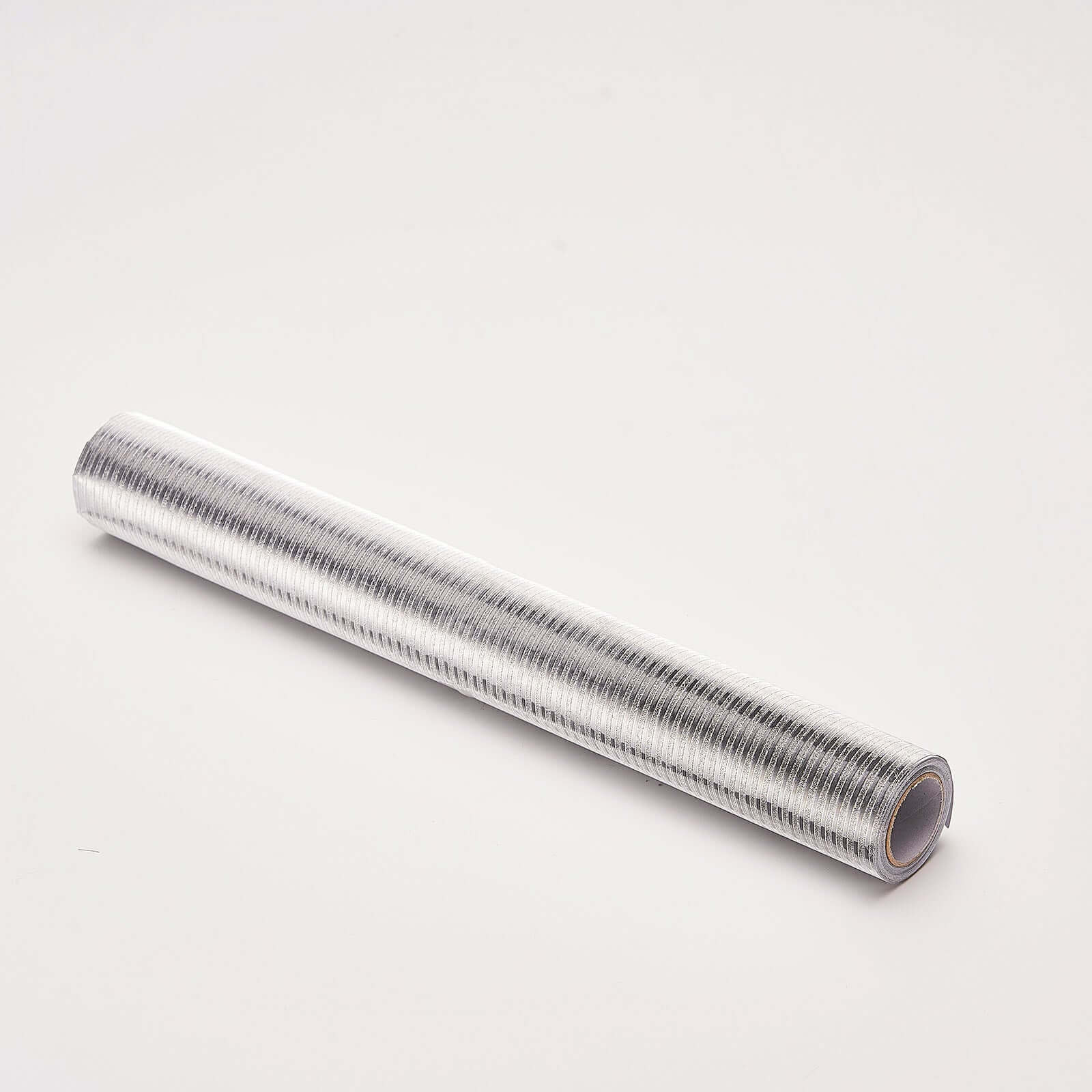 Glitter Paper Table Runner Roll 9ft Silver Ridge Pattern - Stylish Disposable Party Decor - Image 13