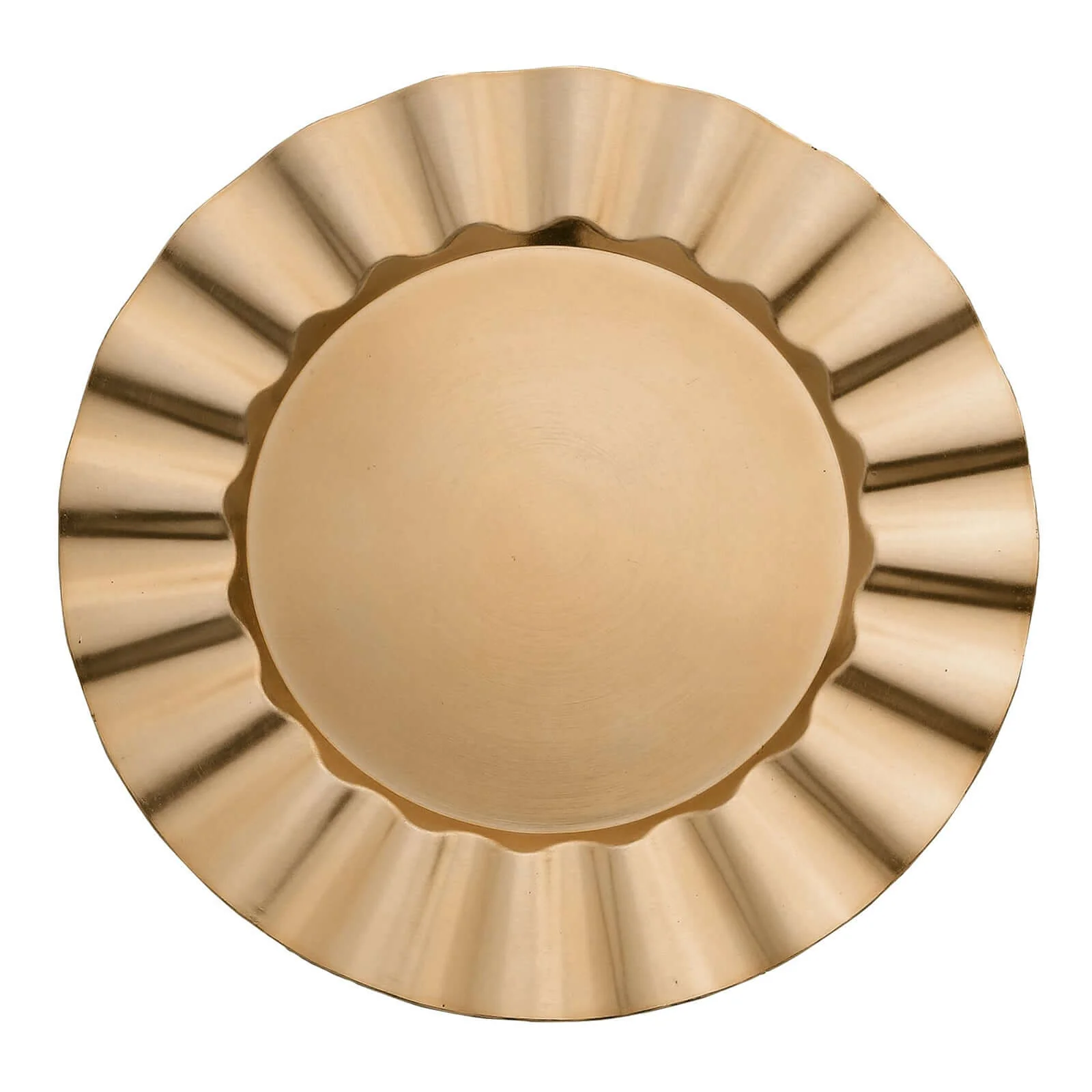 6-Pack Acrylic Plastic Charger Plates 13" Round Gold With Wavy Scalloped Rim - Decorative Dinner Party Charger Tableware - Image 6