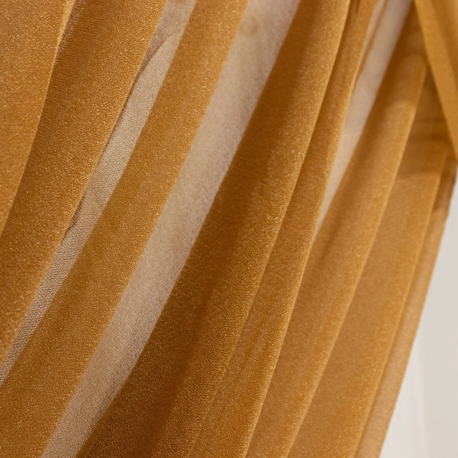 Sheer Wedding Arch Drape – 5ftx32ft Gold Sheer Curtain Backdrop, Ceiling Drapery Panel - Image 7