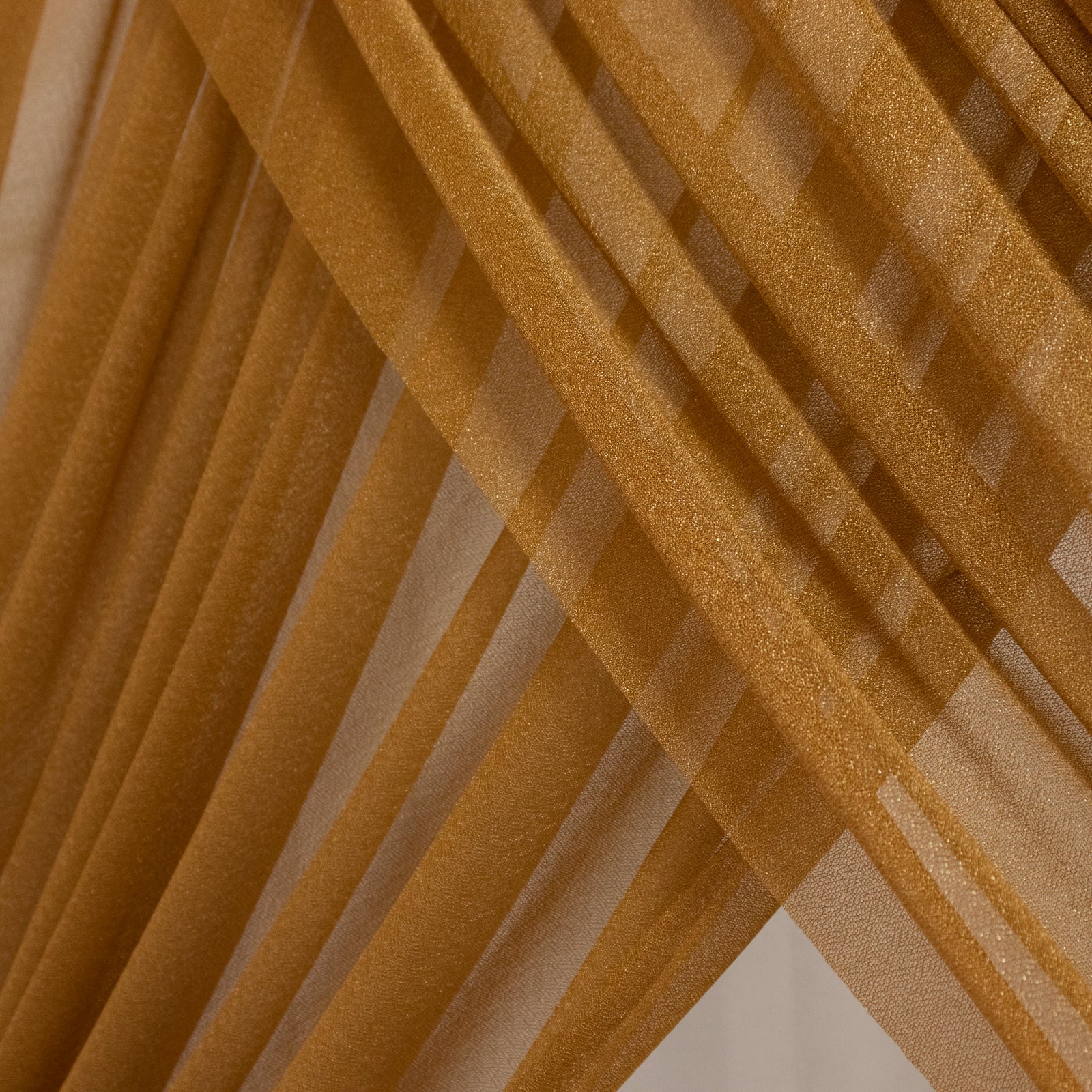 Sheer Wedding Arch Drape – 5ftx14ft Gold Sheer Curtain Backdrop, Ceiling Drapery Panel - Image 8