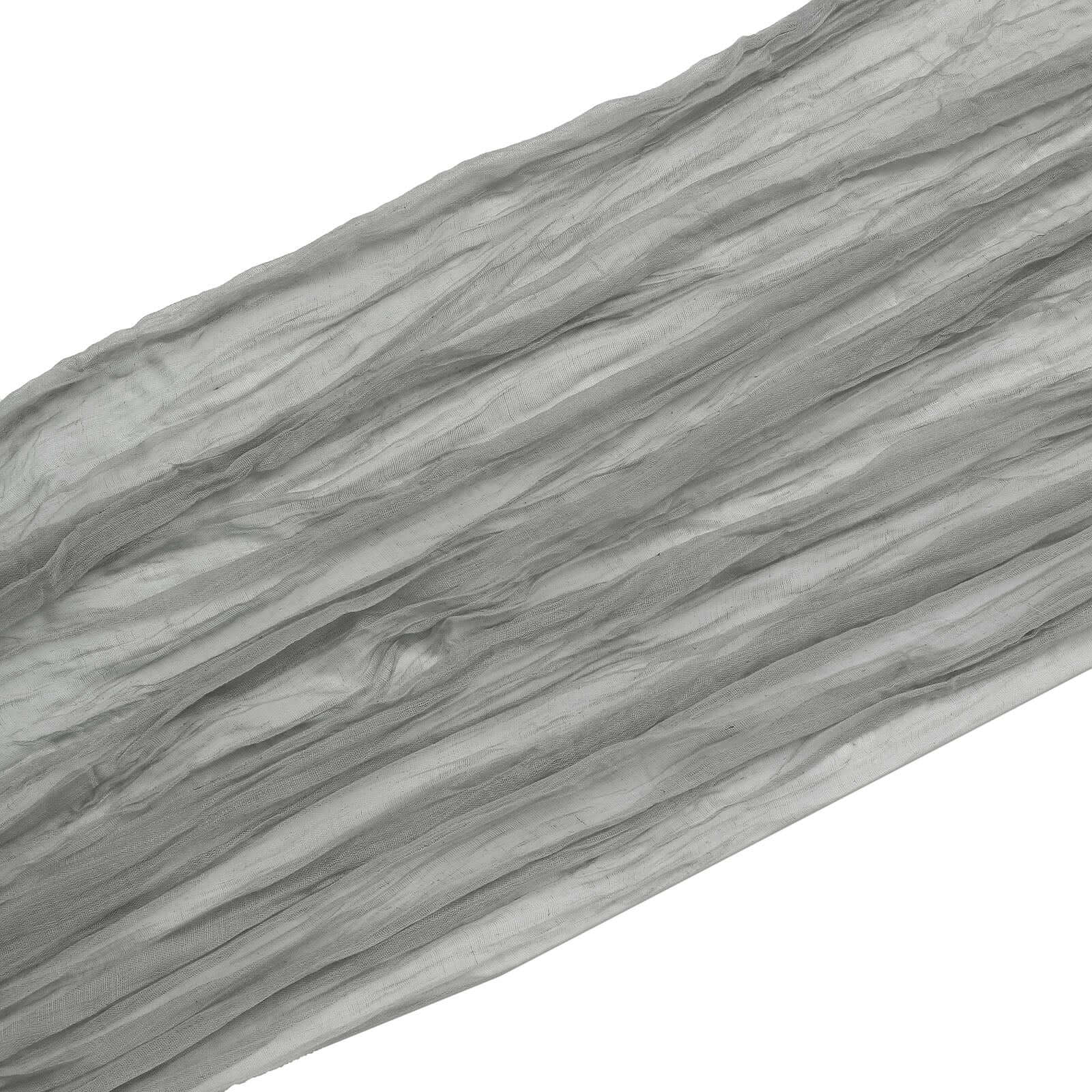 Gray Gauze Cheesecloth Draping Fabric Wedding Arch Decorations, Window Scarf Valance Drapes, Boho Arbor Long Curtain Panel 20ft - Image 12