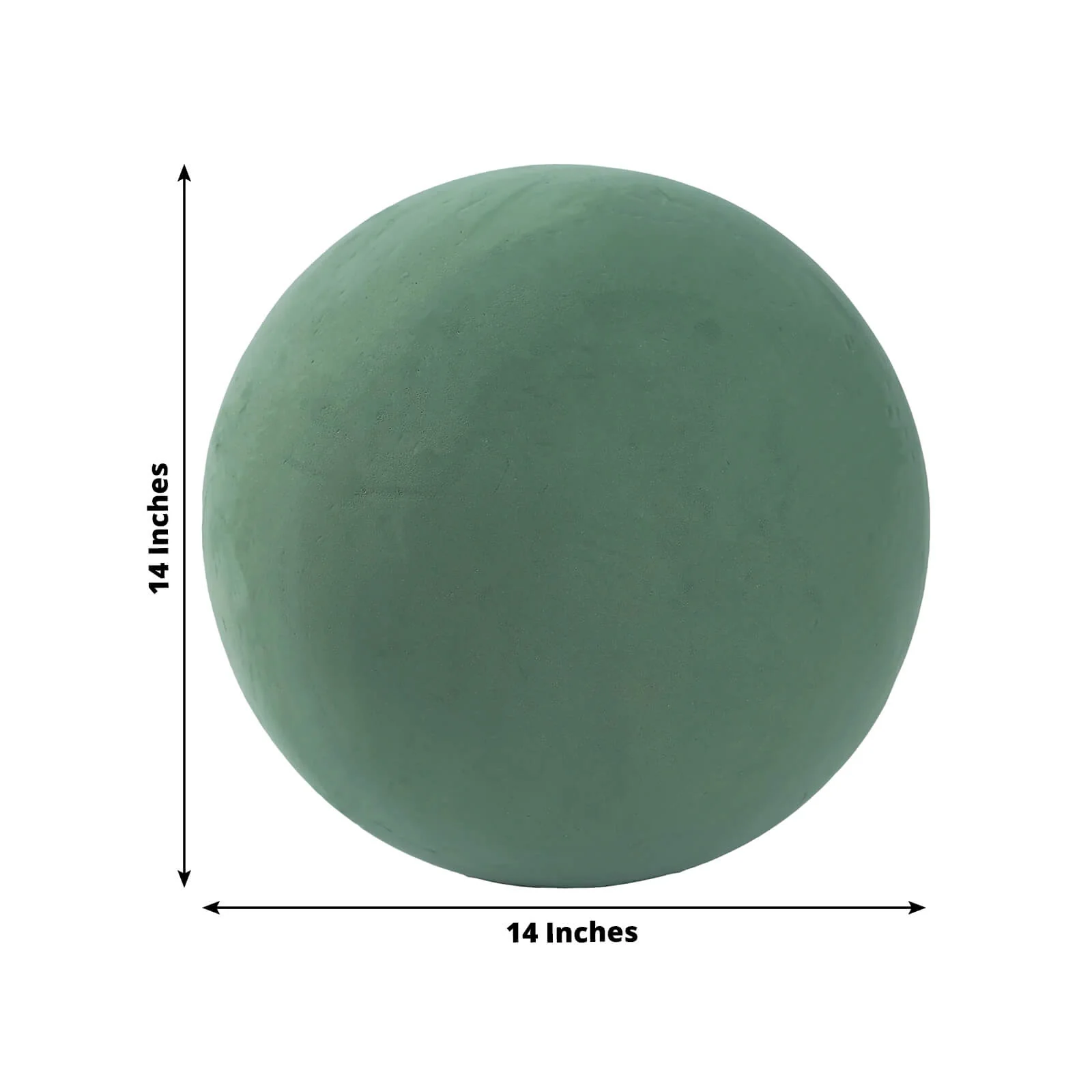 Green DIY Flower Arrangements Craft Foam Ball, Smooth Floral Foam Ball 14" - Image 3