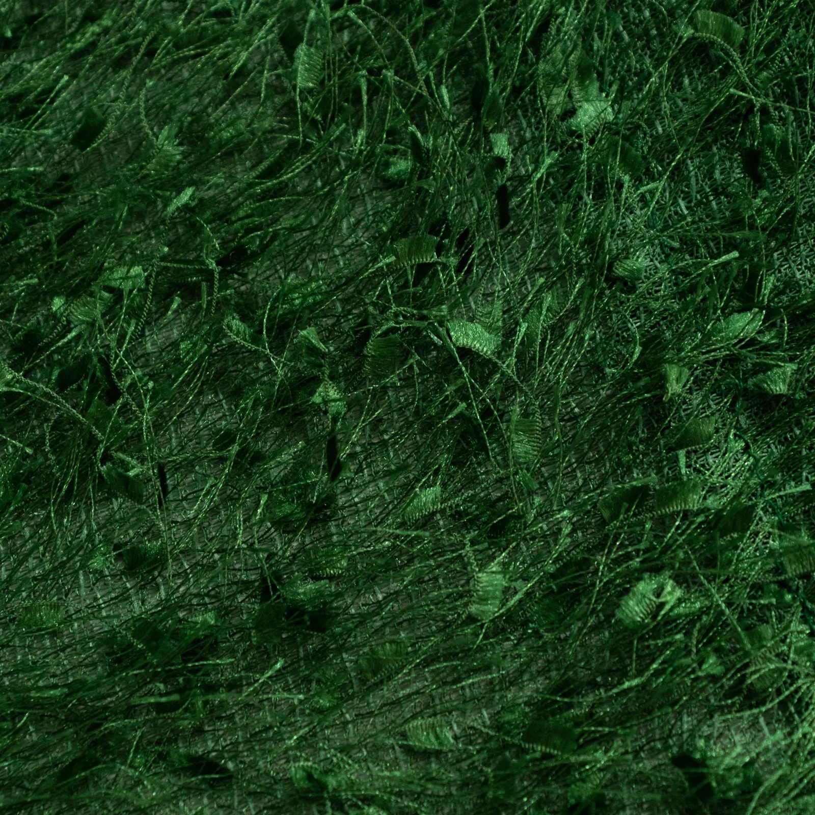 Green Fringe Shag Polyester Backdrop Drape Curtain, Minky Fabric Event Divider Panel - 5ftx10ft - Image 7