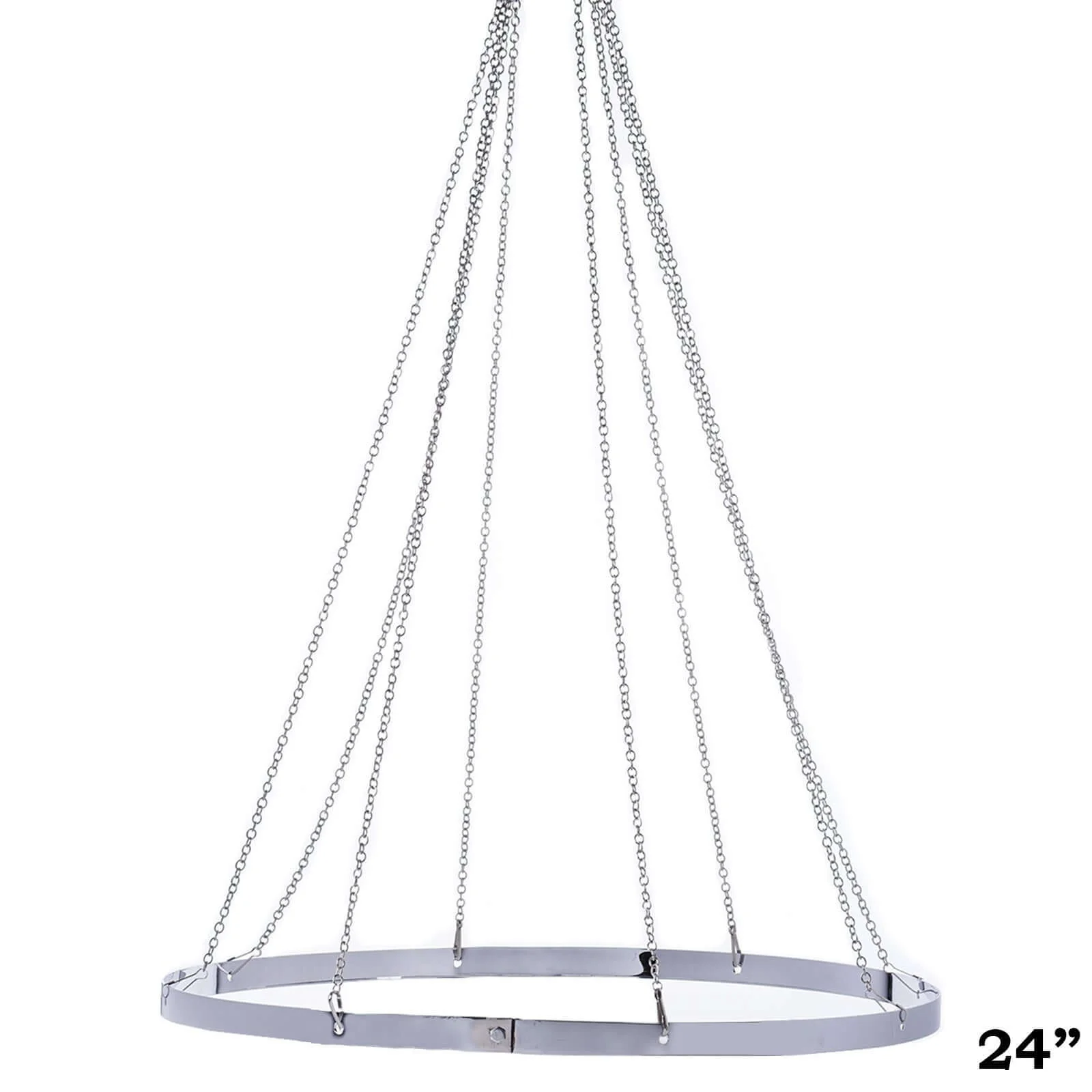 Hanging Hoop Ring Drapery Hardware For 8-Panel Ceiling Draping and FREE Tool Kit - 24" - Image 3