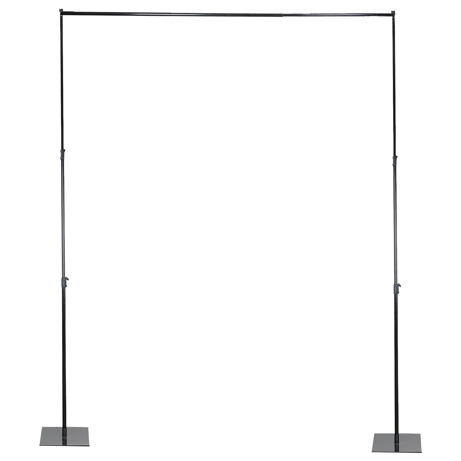 Heavy Duty Metal Backdrop Stand 10ftx12ft Black with Reinforced Crossbar – Pipe and Drape Frame - Image 2