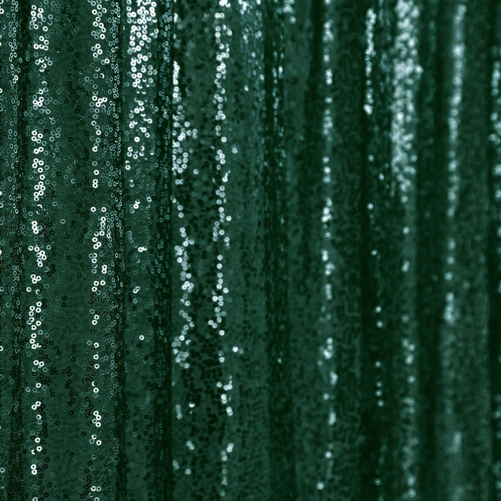 Hunter Emerald Green Sequin Backdrop Drape Curtain, Photo Booth Event Divider Panel - 8ftx8ft - Image 7