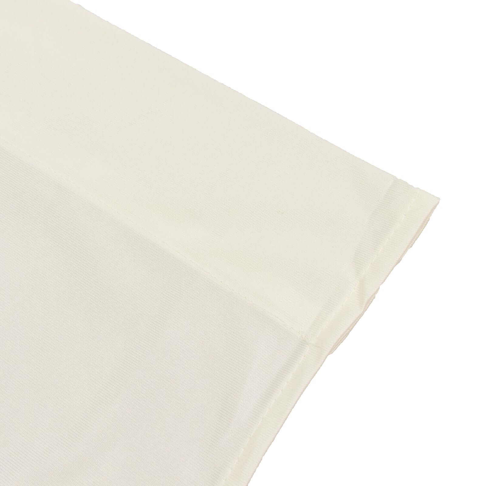 Ivory Scuba Polyester Backdrop Drape Curtain, Durable Flame Resistant Event Divider Panel Wrinkle Free With Rod Pockets - 5ftx14ft - Image 8