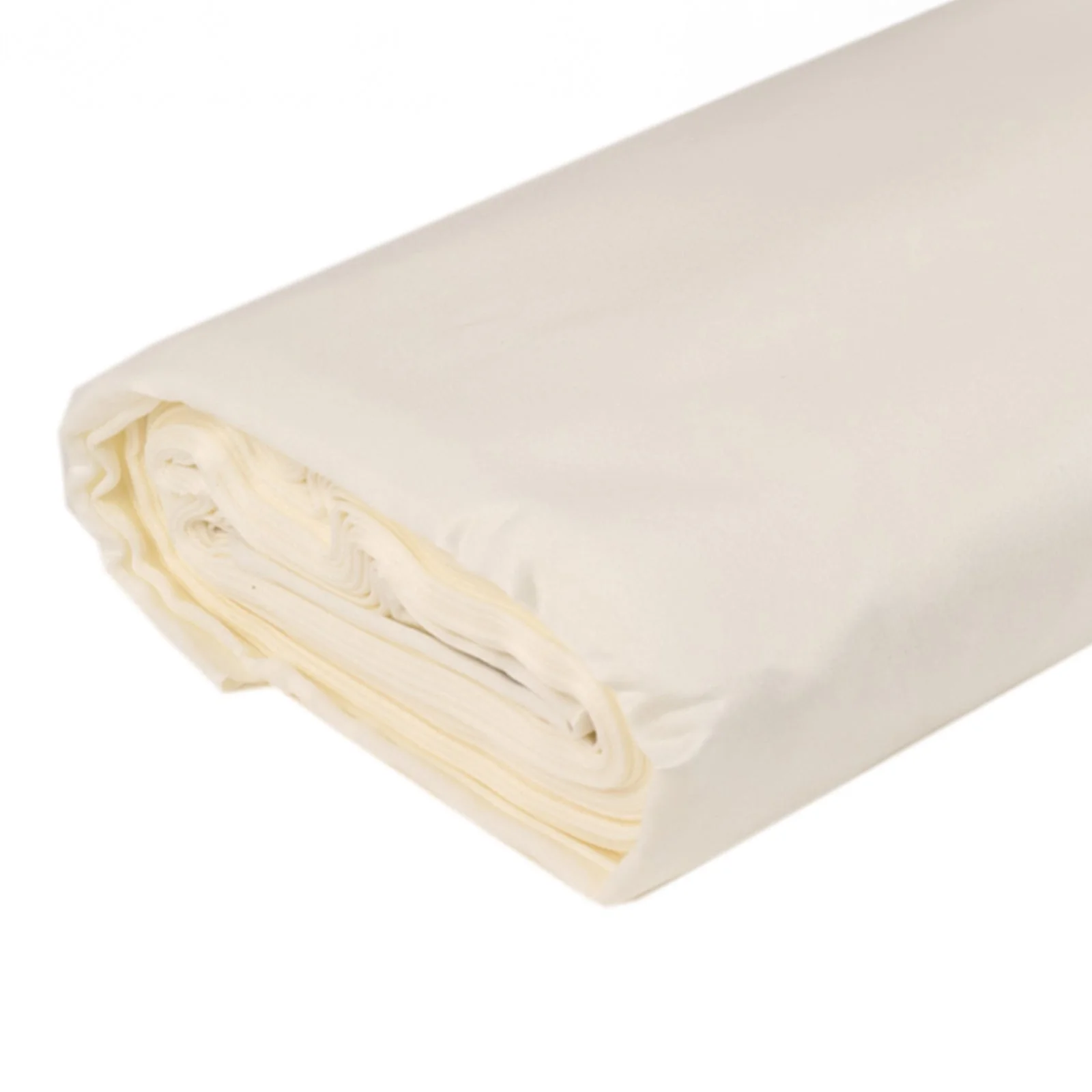 Ivory Lamour Satin Fabric Bolt, Heavy Matte Satin Fabric By The Yard - 54"x10 Yards
