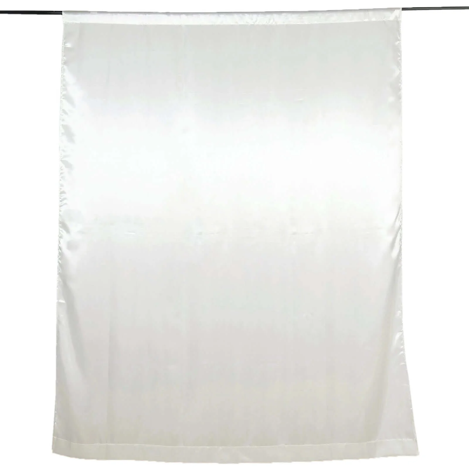 Ivory Satin Backdrop Drape Curtain, Photo Booth Event Divider Panel - 8ftx10ft - Image 7