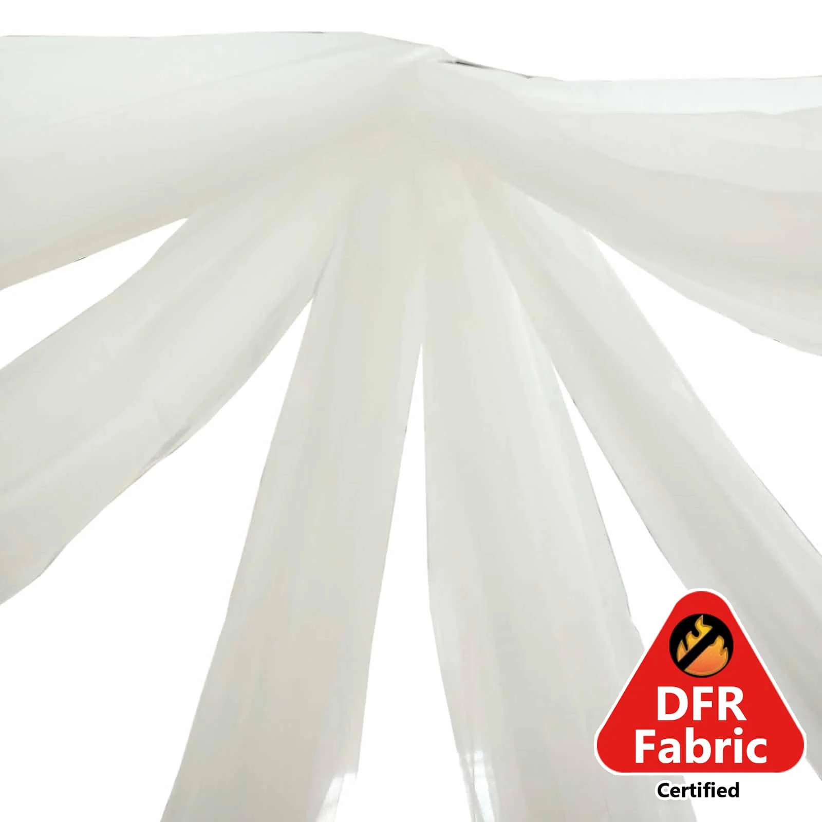 Ivory Sheer Durable Flame Resistant Ceiling/Curtain Draping Panels 10ftx20ft - Image 7