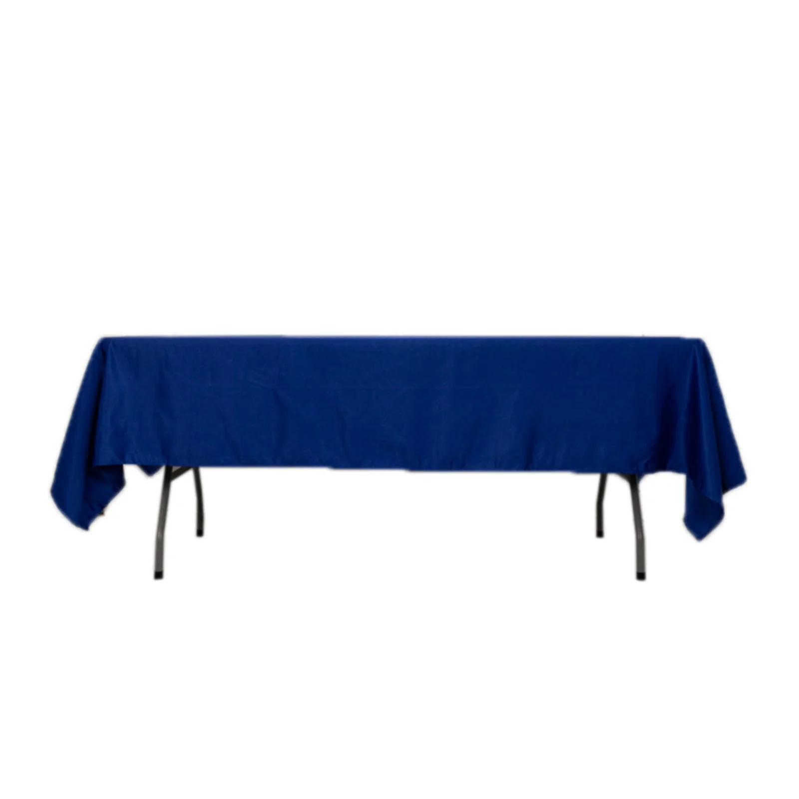 Lamour Satin Rectangle Tablecloth 60"x102" Royal Blue - Wrinkle Resistant Table Cover - Image 7