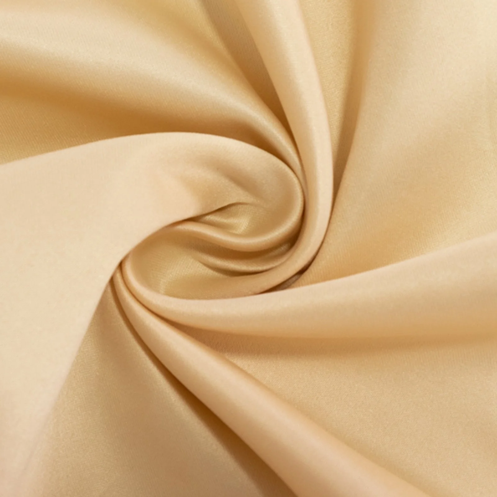 Lamour Satin Rectangle Tablecloth 90"x156" Beige - Soft Sheen Seamless Table Cover - Image 7