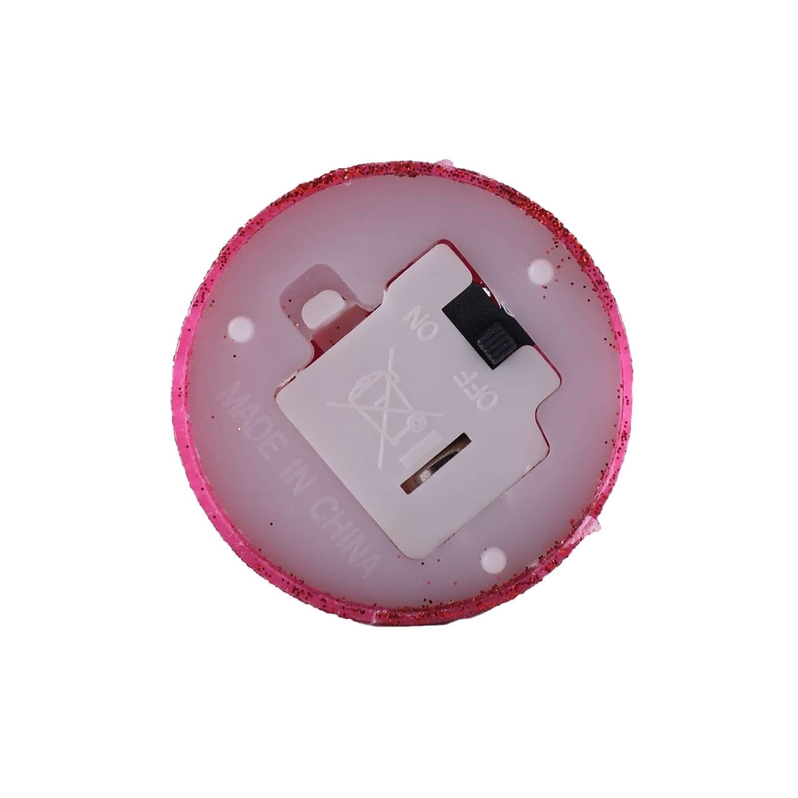 12-Pack LED Votive Candles Red Glittered Design - Flameless Battery Operated Reusable Lighting - Image 21