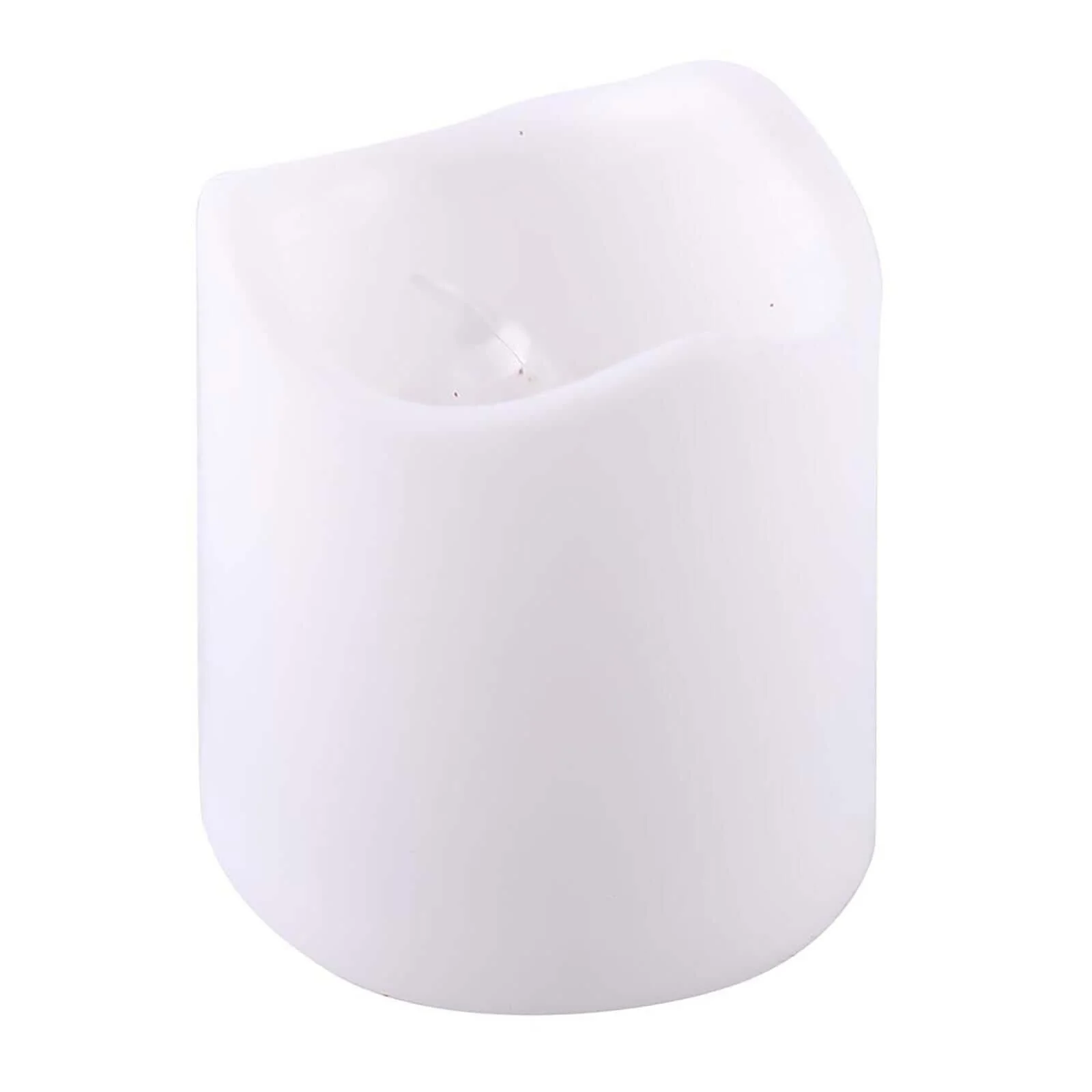 12-Pack LED Votive Candles White Classic Design - Flameless Battery Operated Reusable Lighting - Image 8