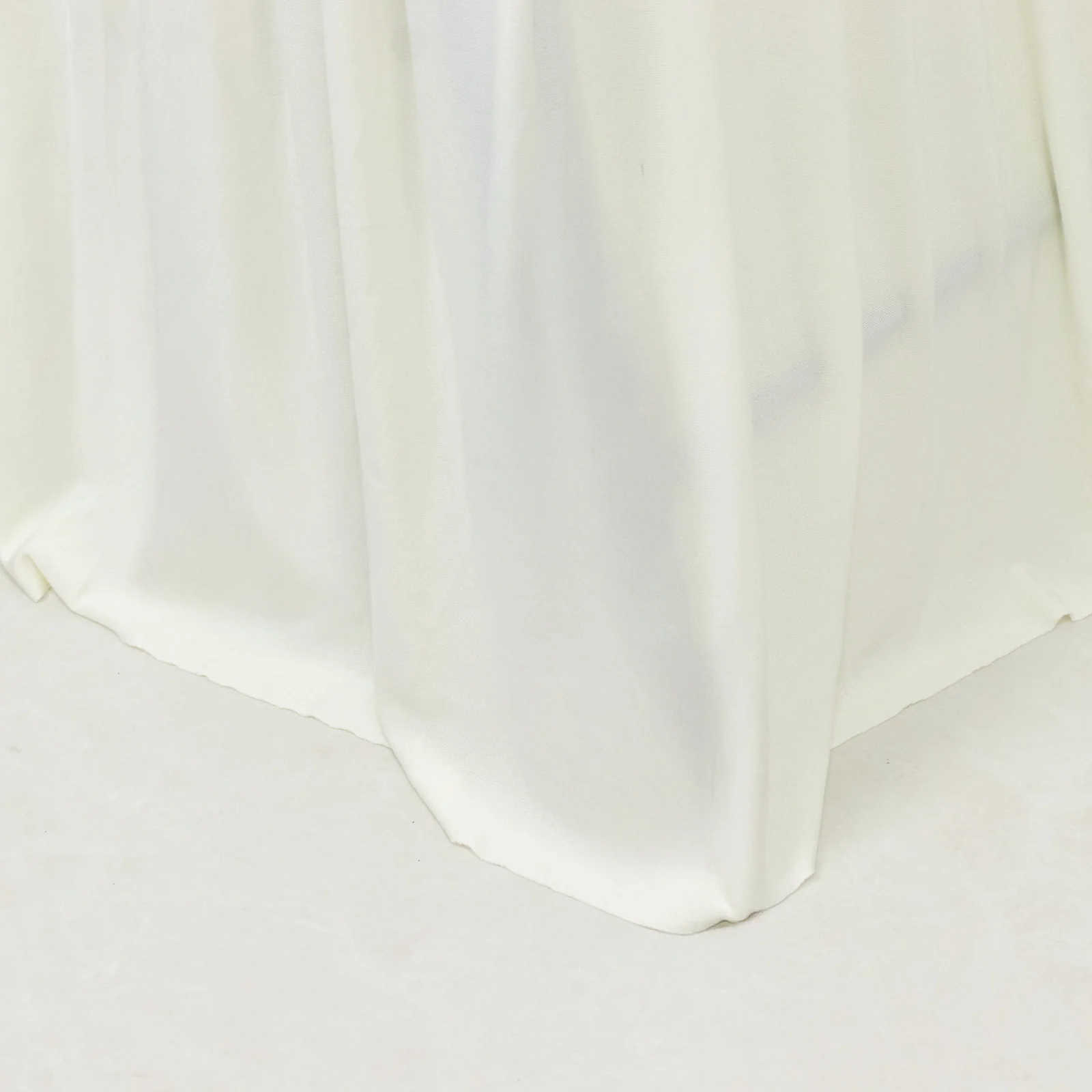 Lifetime Folding Chair Cover Ivory – Spandex Pleated Stretch Slipcover with Floor-Length Skirt, Also Fits Standard Chairs - Image 6
