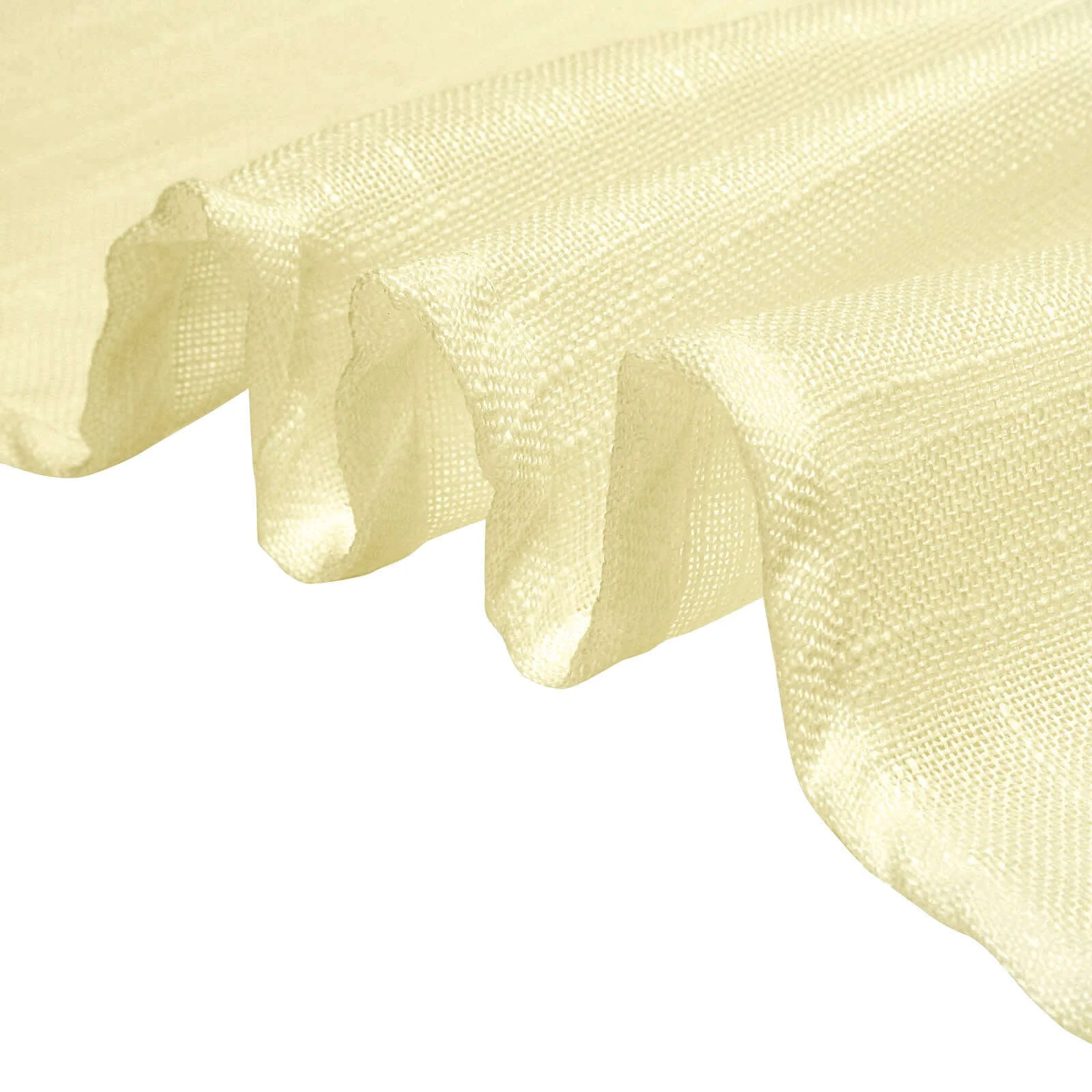 Linen Table Overlay 72"x72" Ivory - Slubby Textured Wrinkle-Resistant Tablecloth Topper - Image 10