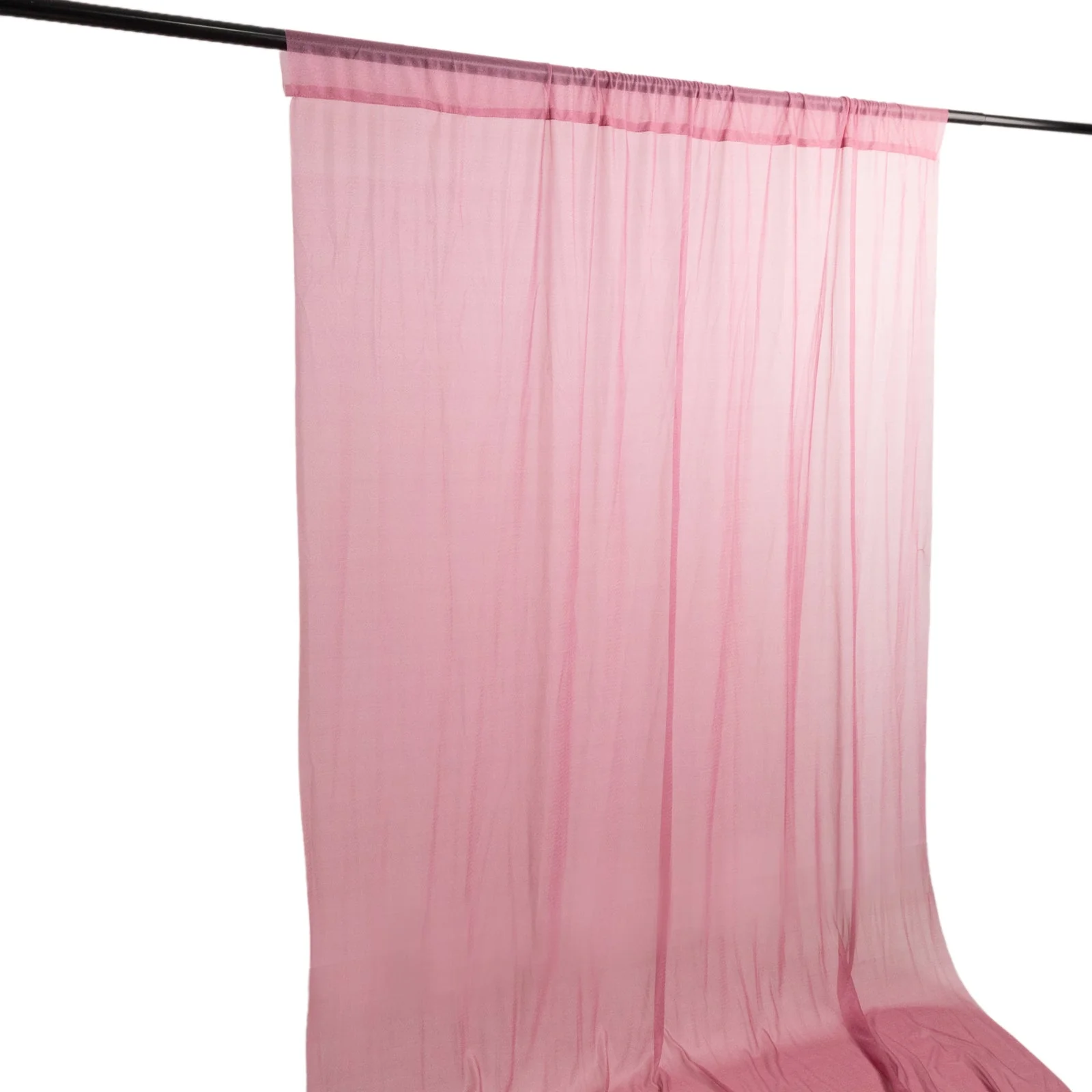 Sheer Wedding Arch Drape – 5ftx14ft Mauve Cinnamon Rose Sheer Curtain Backdrop, Ceiling Drapery Panel - Image 7