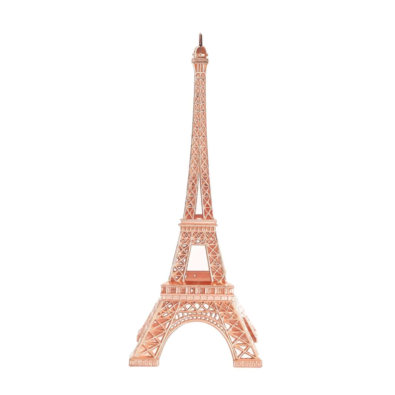 Metal Eiffel Tower 10" Table Centerpiece Rose Gold - Decorative Cake Topper - Image 8
