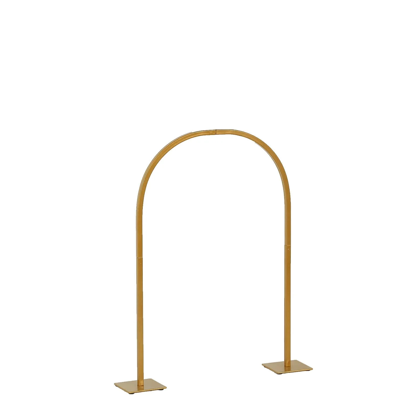 Metal Wedding Cake Chiara Arch Table Centerpiece Gold 23" with Rounded Top - Flower Stand Frame with Detachable Base - Image 7