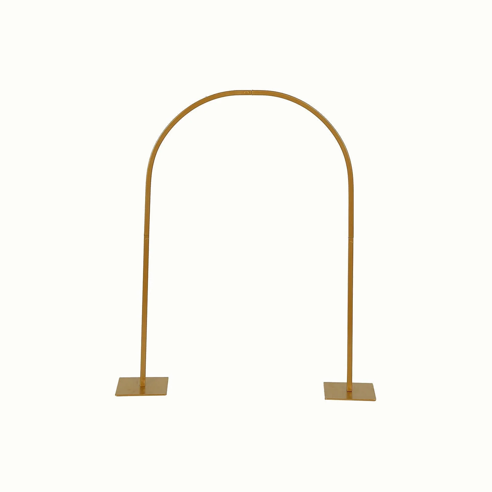 Metal Wedding Cake Chiara Arch Table Centerpiece Gold 35" with Rounded Top - Flower Stand Frame with Detachable Base - Image 5
