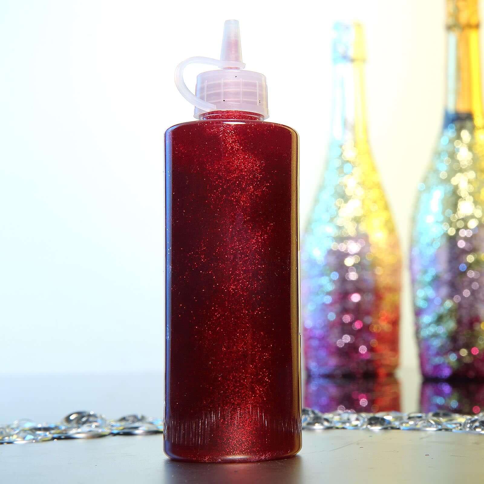 Metallic Glitter Glue 4 oz Bottle Burgundy - Nontoxic Washable Art Glue for Creative DIY Projects Kids' Crafts & Party Decor - Image 10