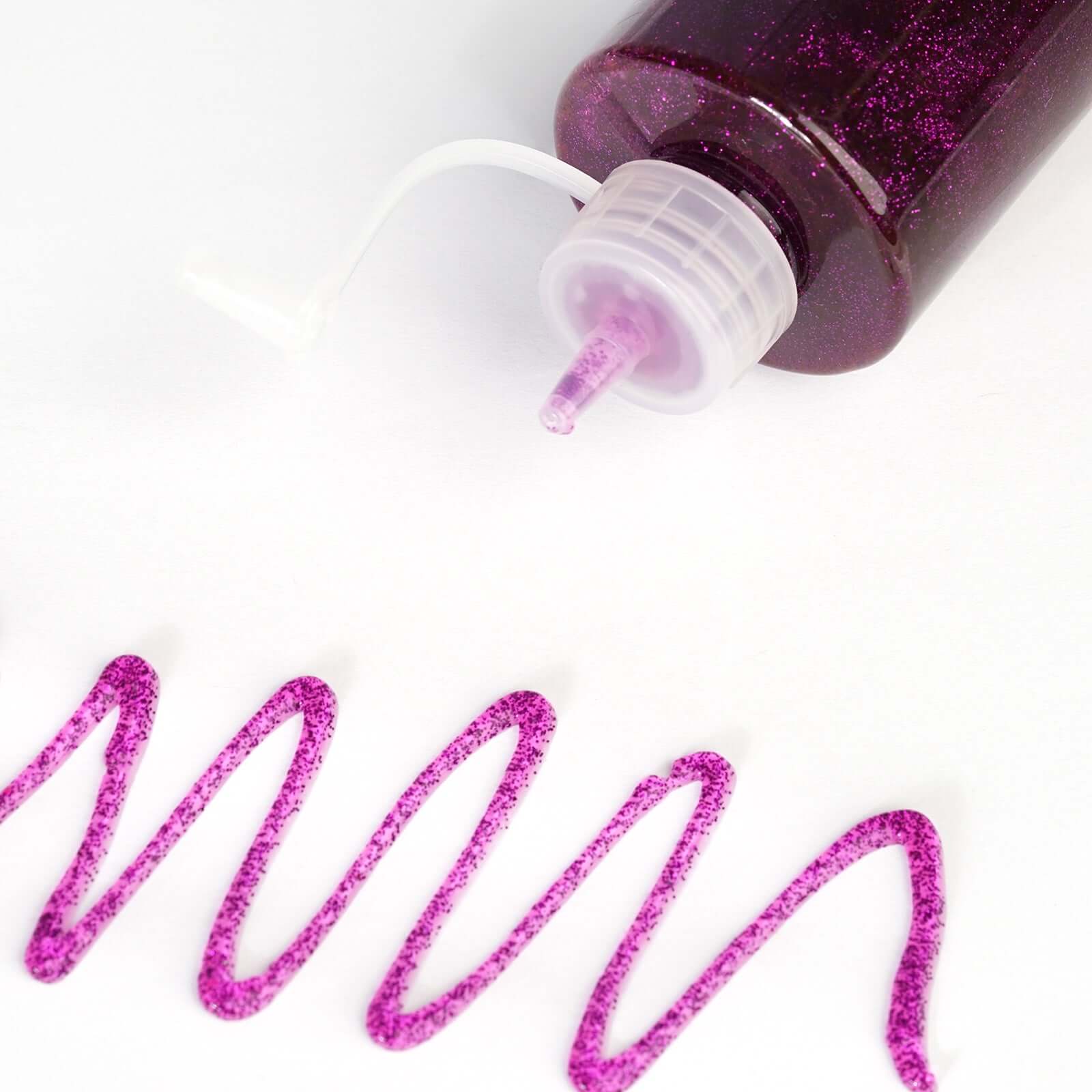Metallic Glitter Glue 4 oz Bottle Purple - Nontoxic Washable Art Glue for Creative DIY Projects Kids' Crafts & Party Decor - Image 2