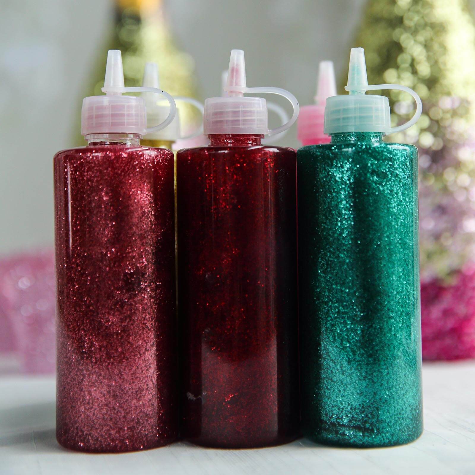 Metallic Glitter Glue 4 oz Bottle Turquoise - Nontoxic Washable Art Glue for Creative DIY Projects Kids' Crafts & Party Decor - Image 9