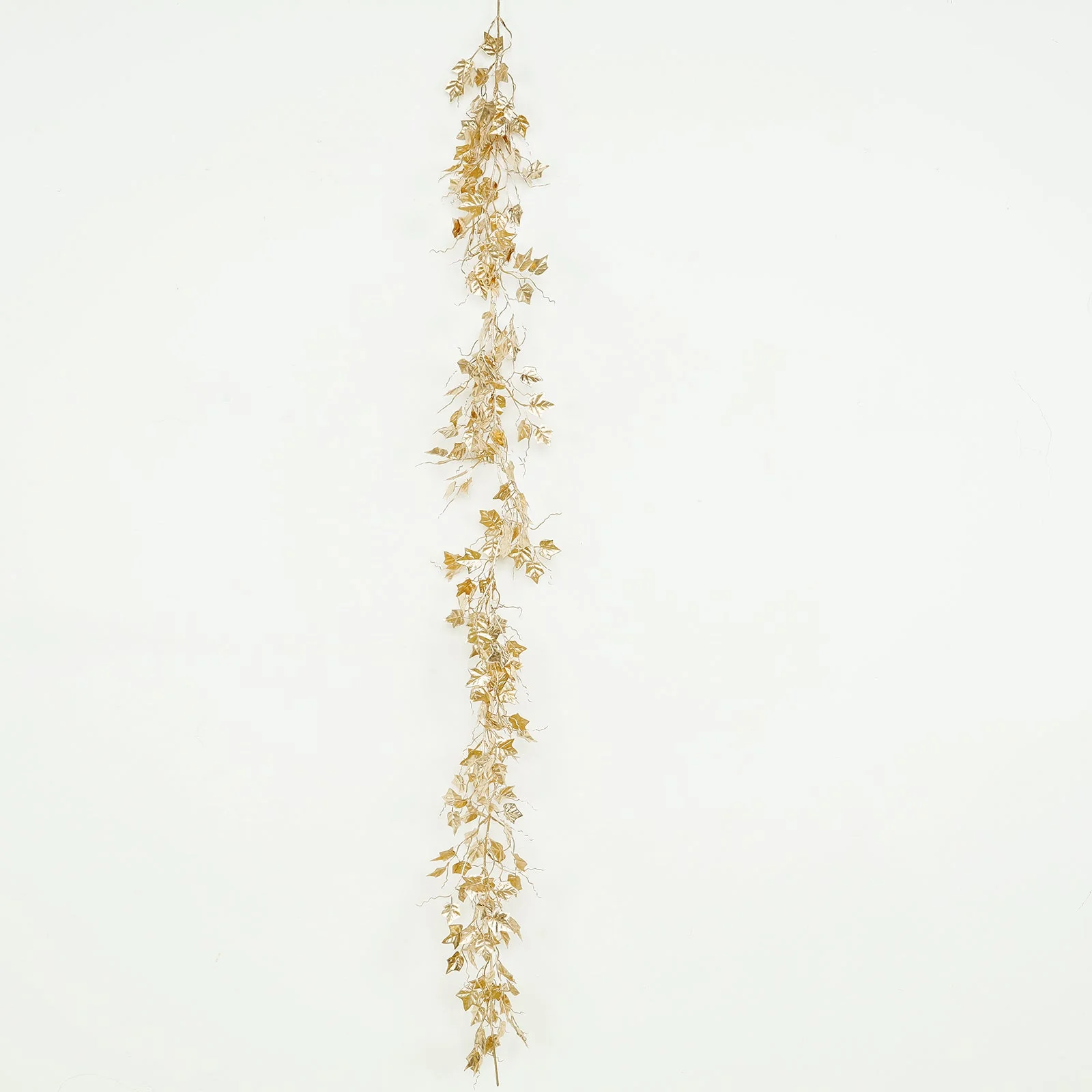 Metallic Gold Artificial Ivy Leaves Garland - 6.5ft Hanging Vine for Table, Arch & Backdrop Decor - Image 5