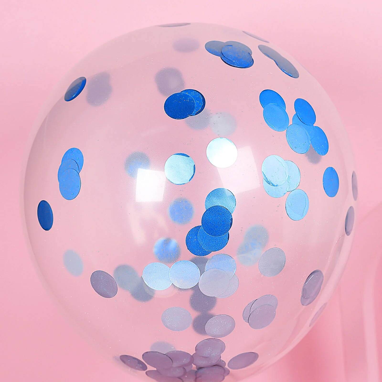 Metallic Round Party Confetti 18G Bag Dusty Blue Foil - Balloon Table Confetti Glitter Dots for Festive Weddings Baby Bridal Showers & Events - Image 6