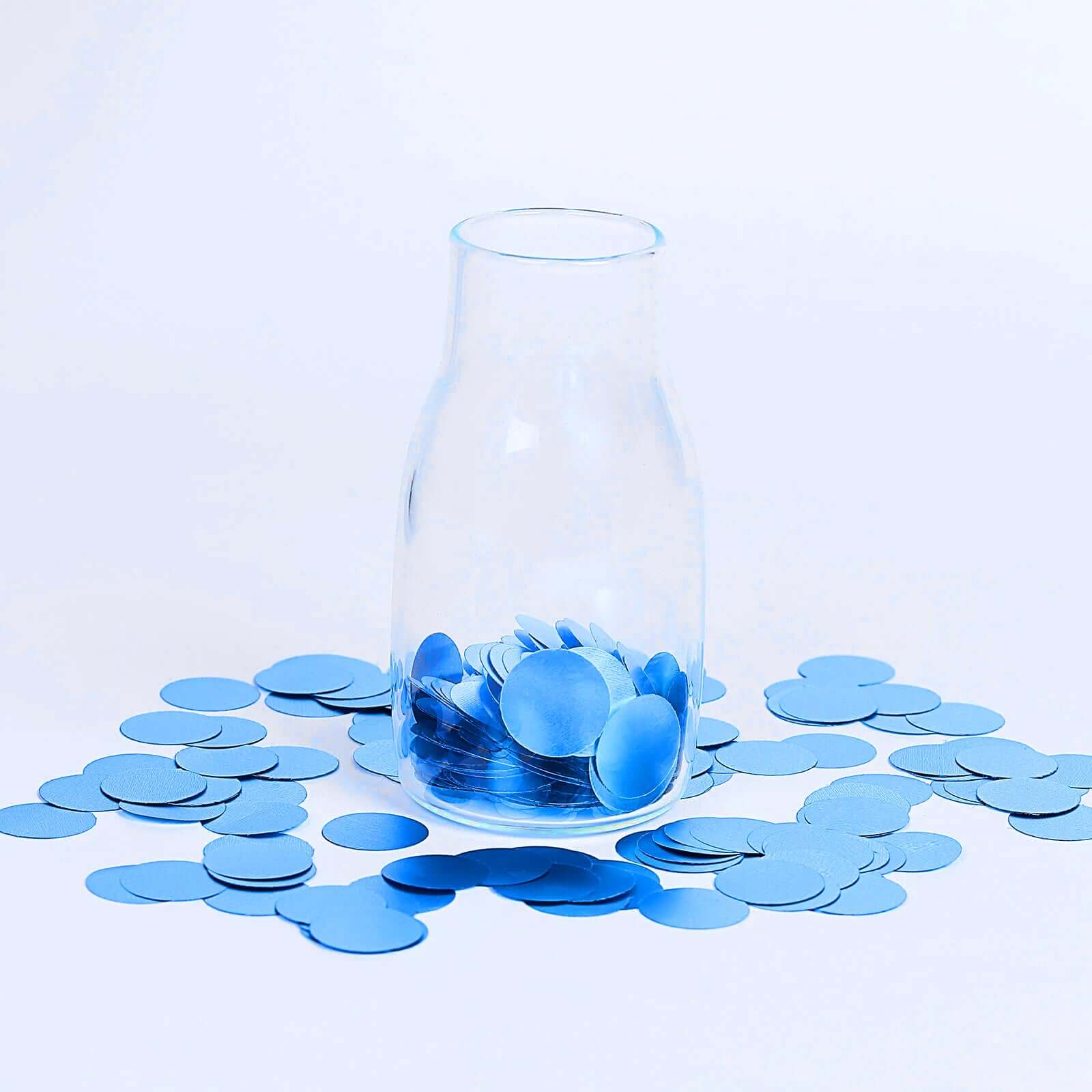 Metallic Round Party Confetti 18G Bag Dusty Blue Foil - Balloon Table Confetti Glitter Dots for Festive Weddings Baby Bridal Showers & Events - Image 8
