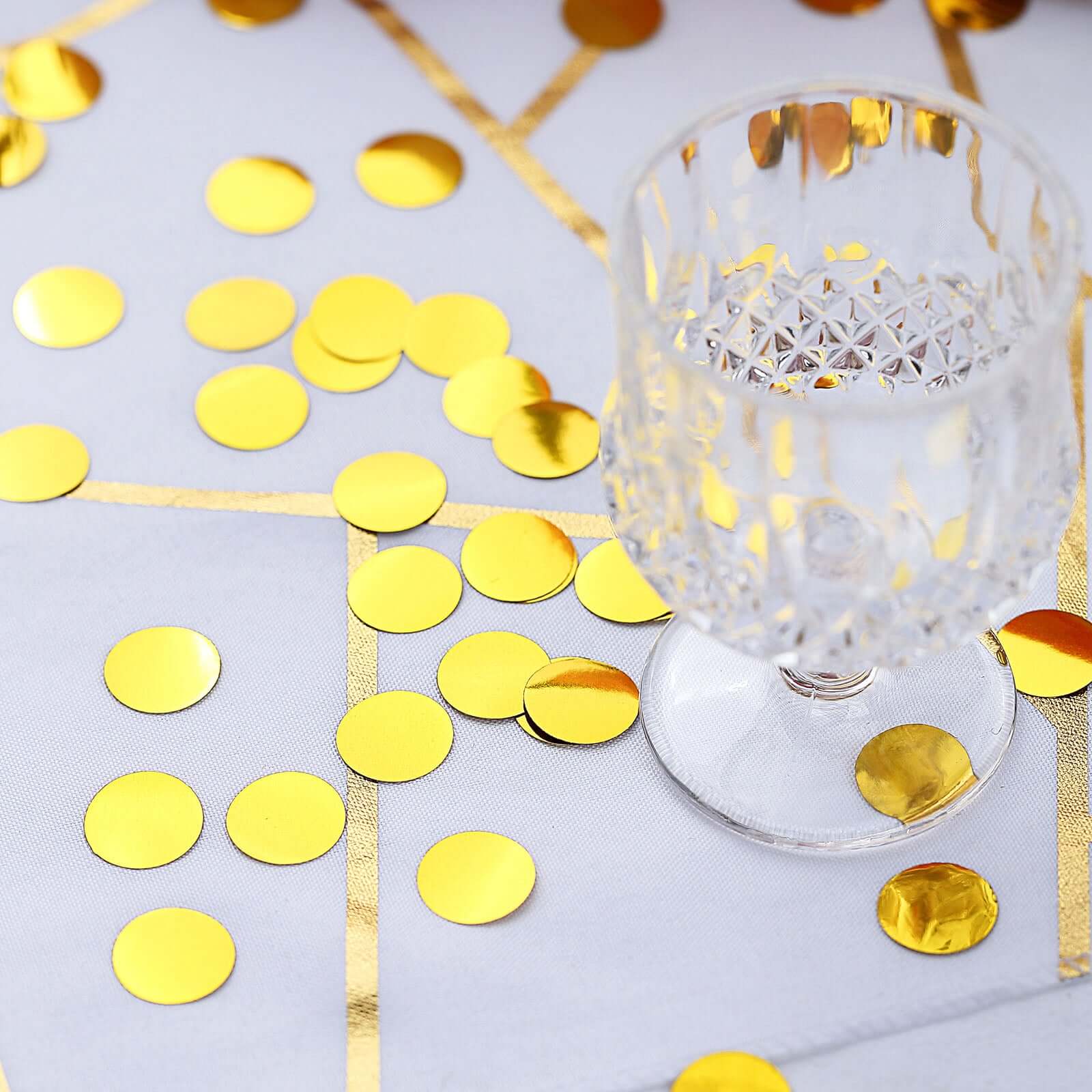 Metallic Round Party Confetti 18G Bag Gold Foil - Balloon Table Confetti Glitter Dots for Festive Weddings Baby Bridal Showers & Events - Image 8