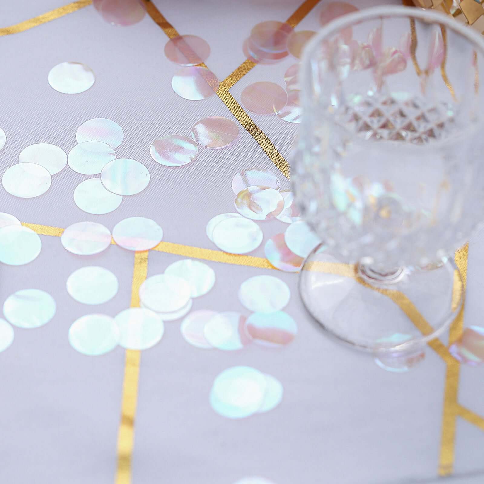 Metallic Round Party Confetti 18G Bag Iridescent Foil - Balloon Table Confetti Glitter Dots for Festive Weddings Baby Bridal Showers & Events - Image 11
