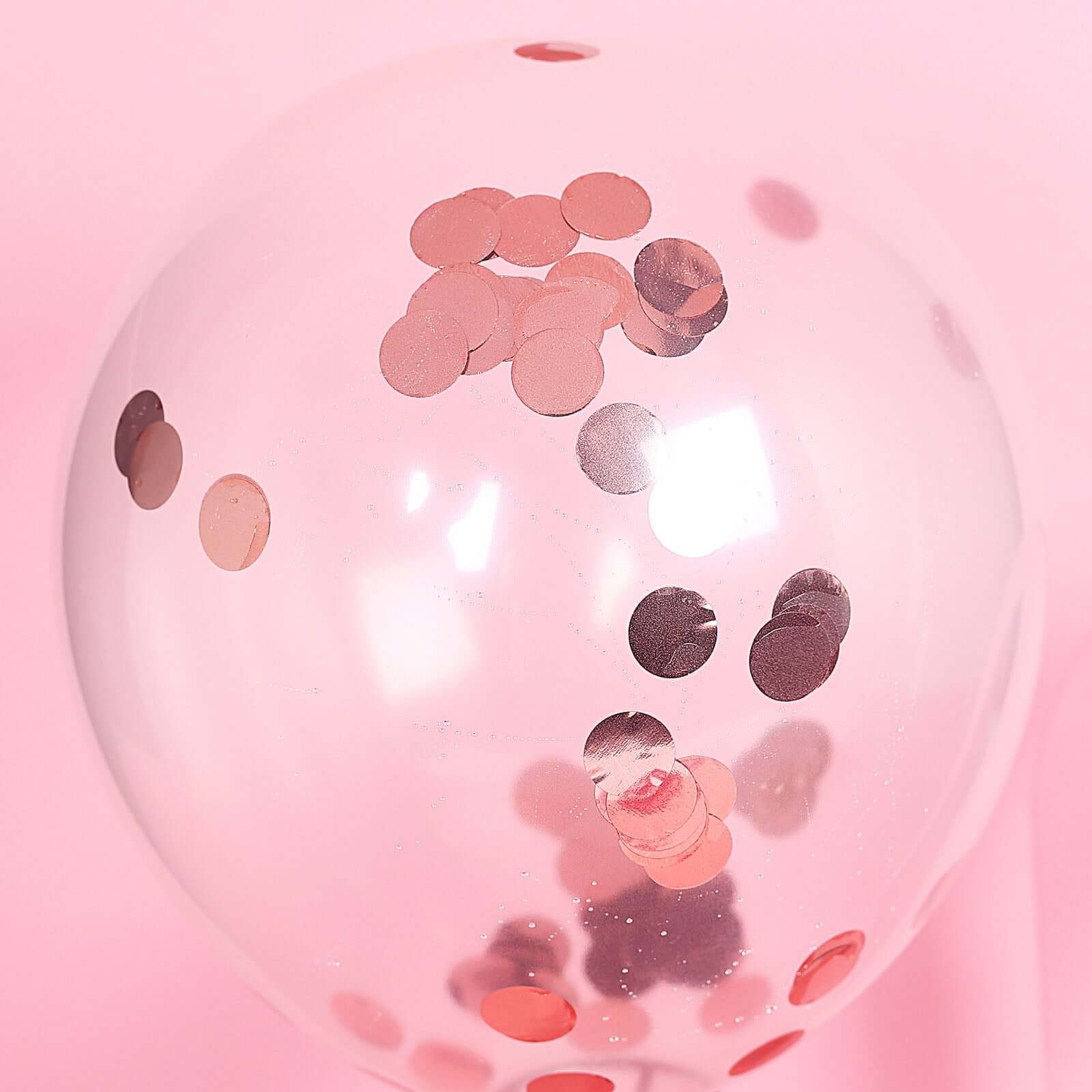Metallic Round Party Confetti 18G Bag Rose Gold Foil - Balloon Table Confetti Glitter Dots for Festive Weddings Baby Bridal Showers & Events - Image 12